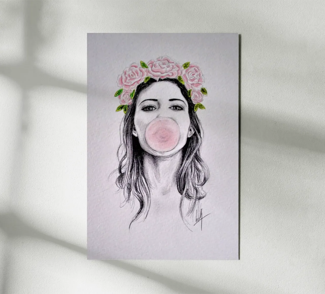 Bubblegum alluminio dibond da Libby Watkins