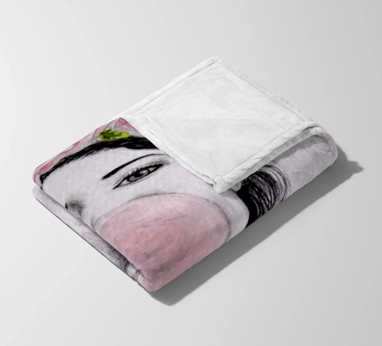 Bubblegum coperta in pile da Libby Watkins