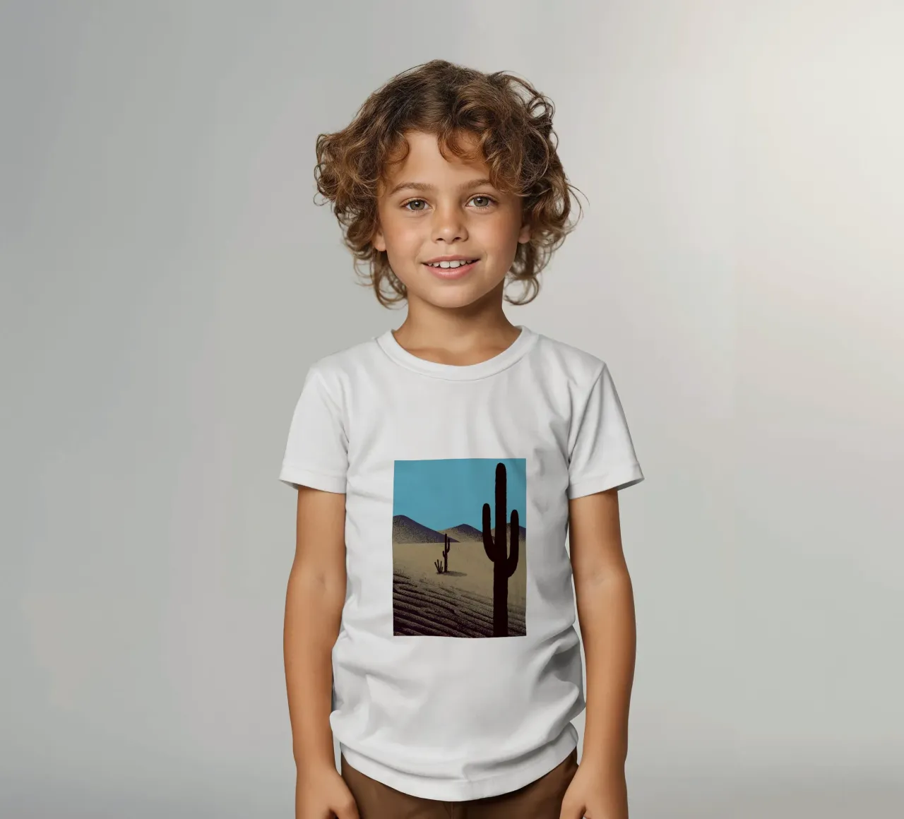 Cactus Plants in the Desert kids t-shirt by SOUL SHOP