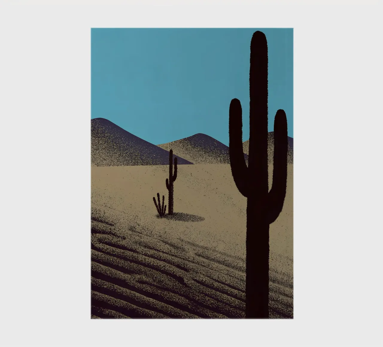 Cactus Plants in the Desert notebook by SOUL SHOP