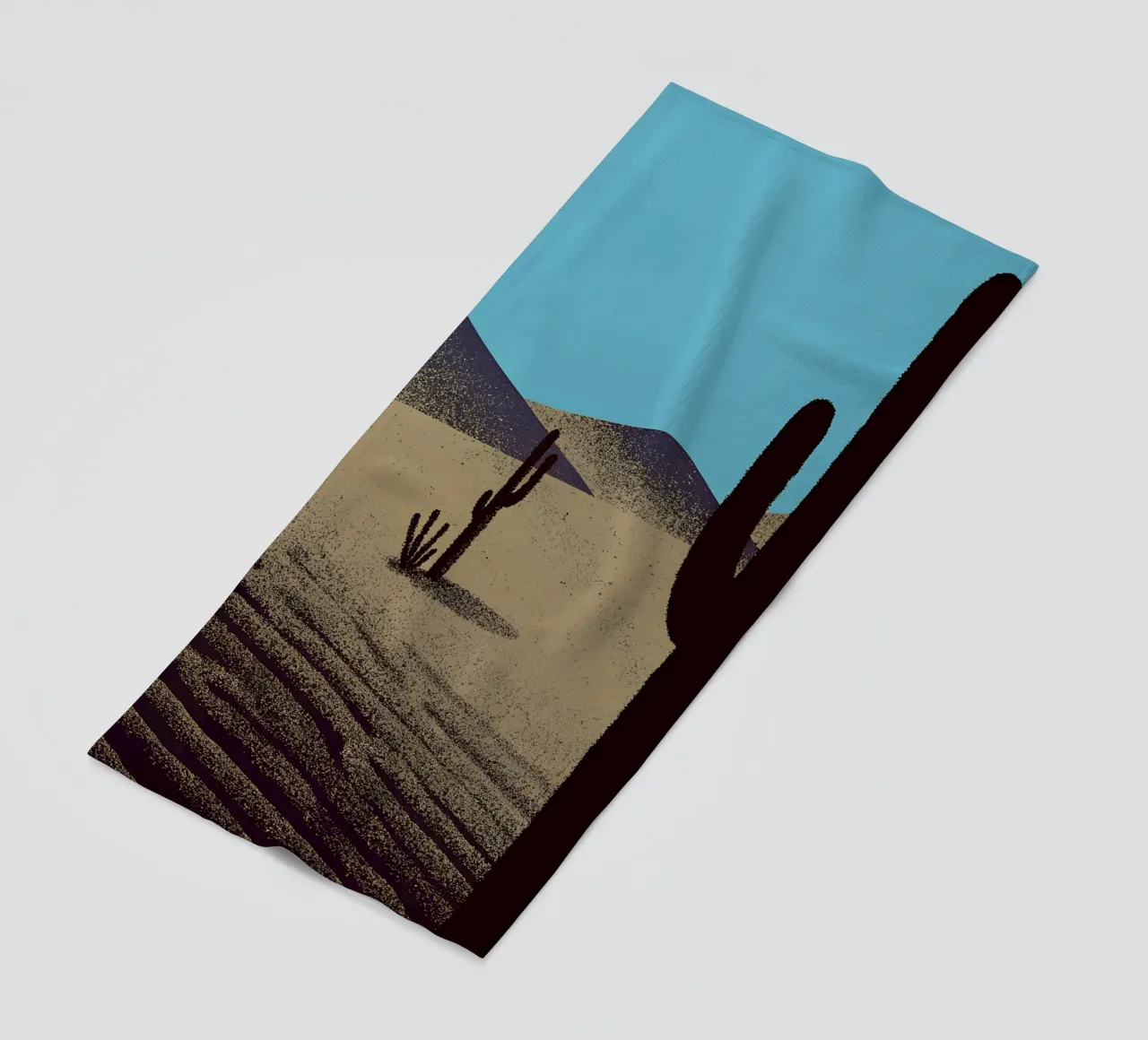 Cactus Plants in the Desert beach towel by SOUL SHOP