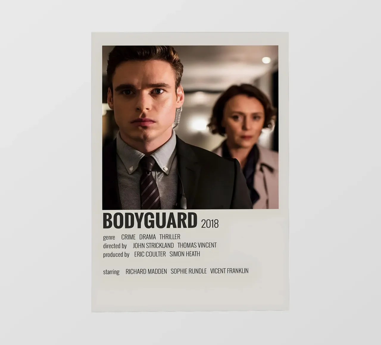 BODYGUARD 2018 pellicola backlit da MVFminimalist