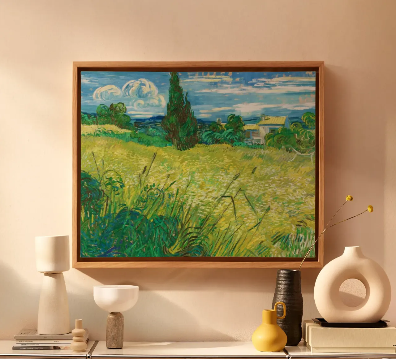 Vincent van Gogh's Green Field (1890) canvas by Van Gogh Prints