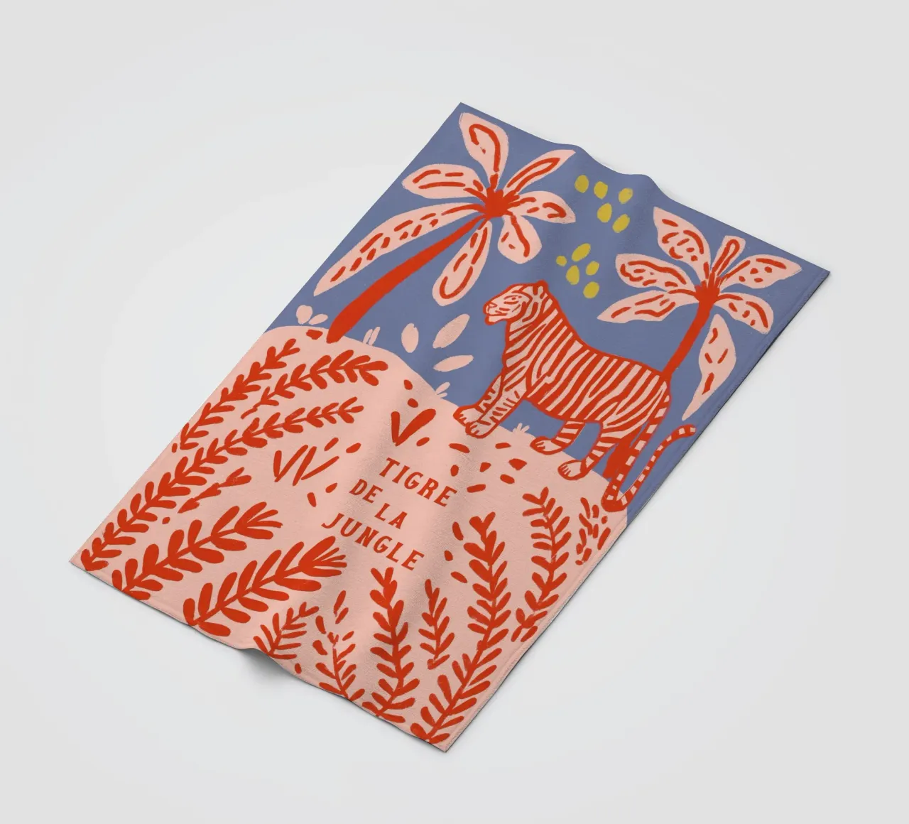 Tigre De la Jungle coperta in pile da treechild