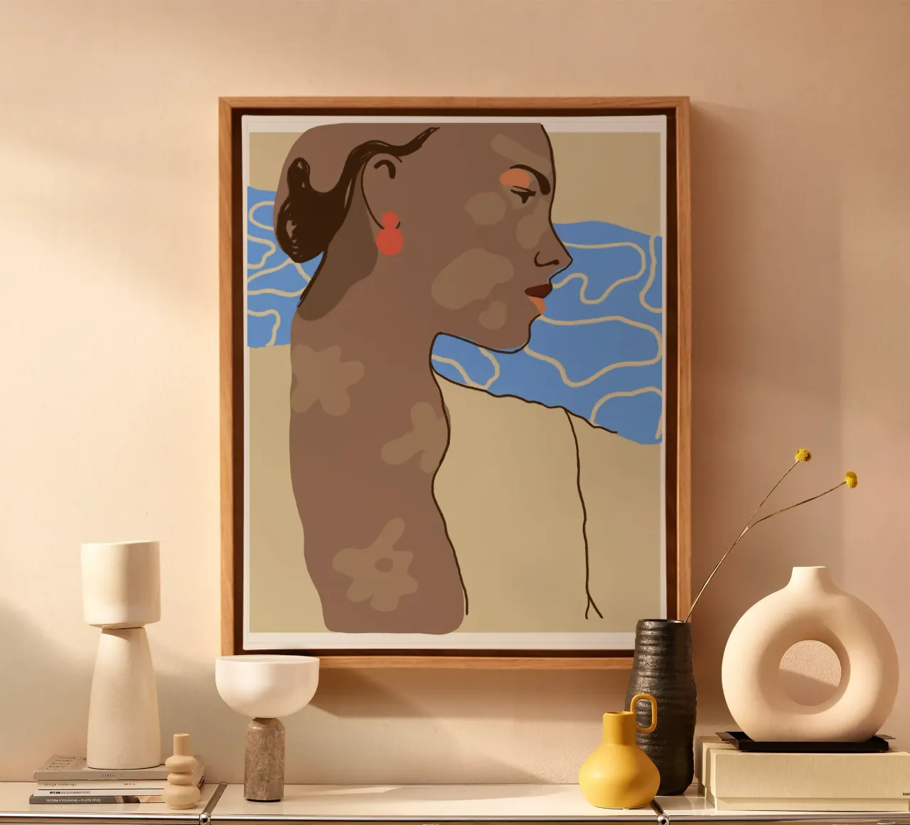 Summer Breeze canvas met Baklijst van Isabel Junghans-Bichler