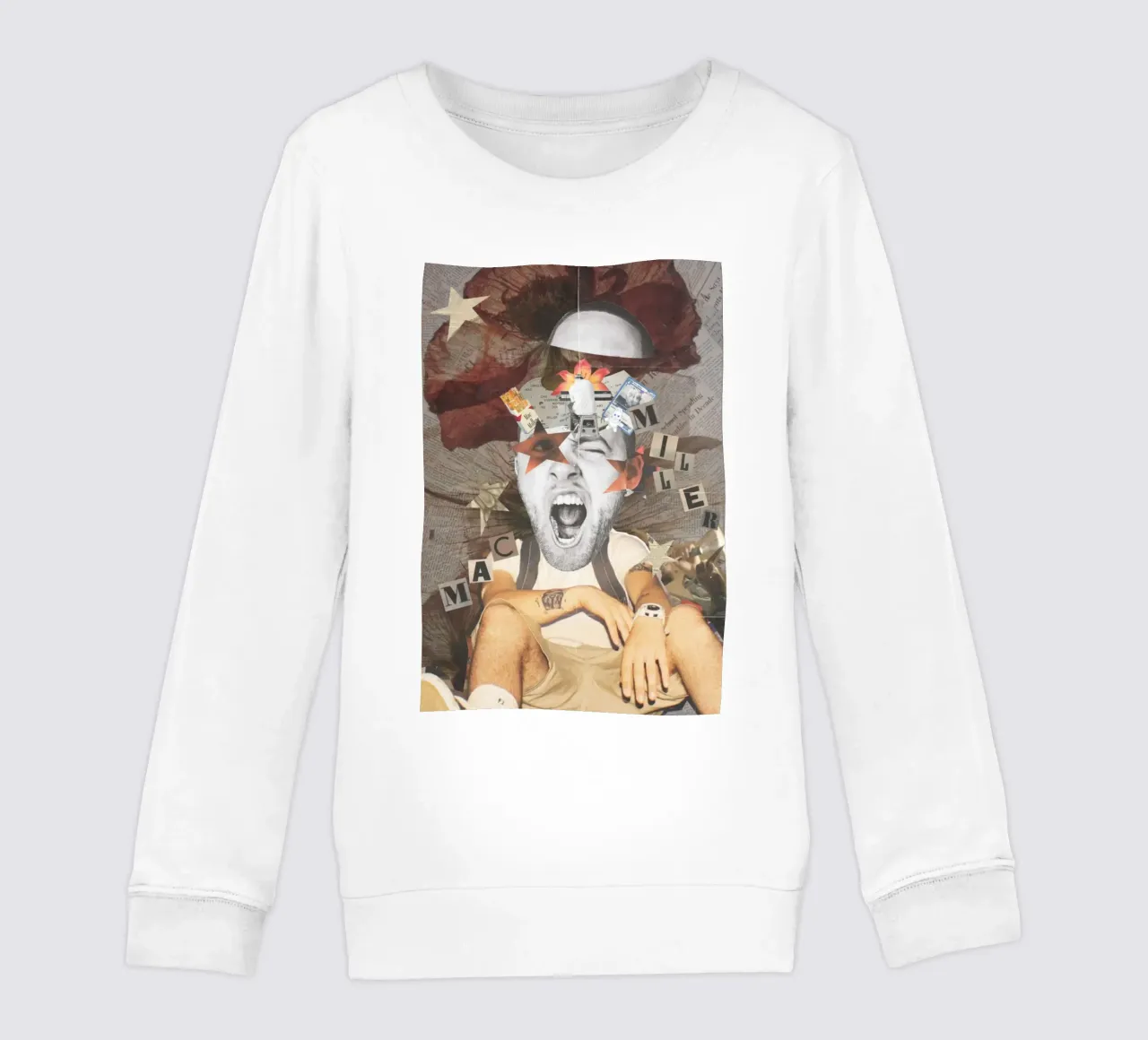swimming through his words kids sweatshirt by bkow