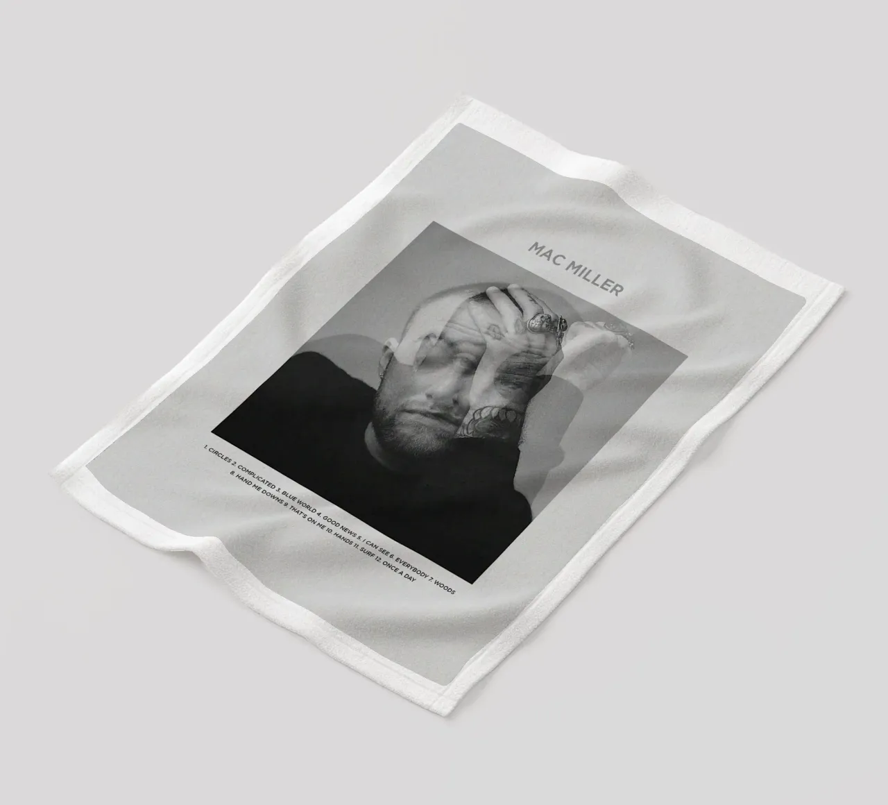 mac miller mai dimenticato coperta in pile da bkow