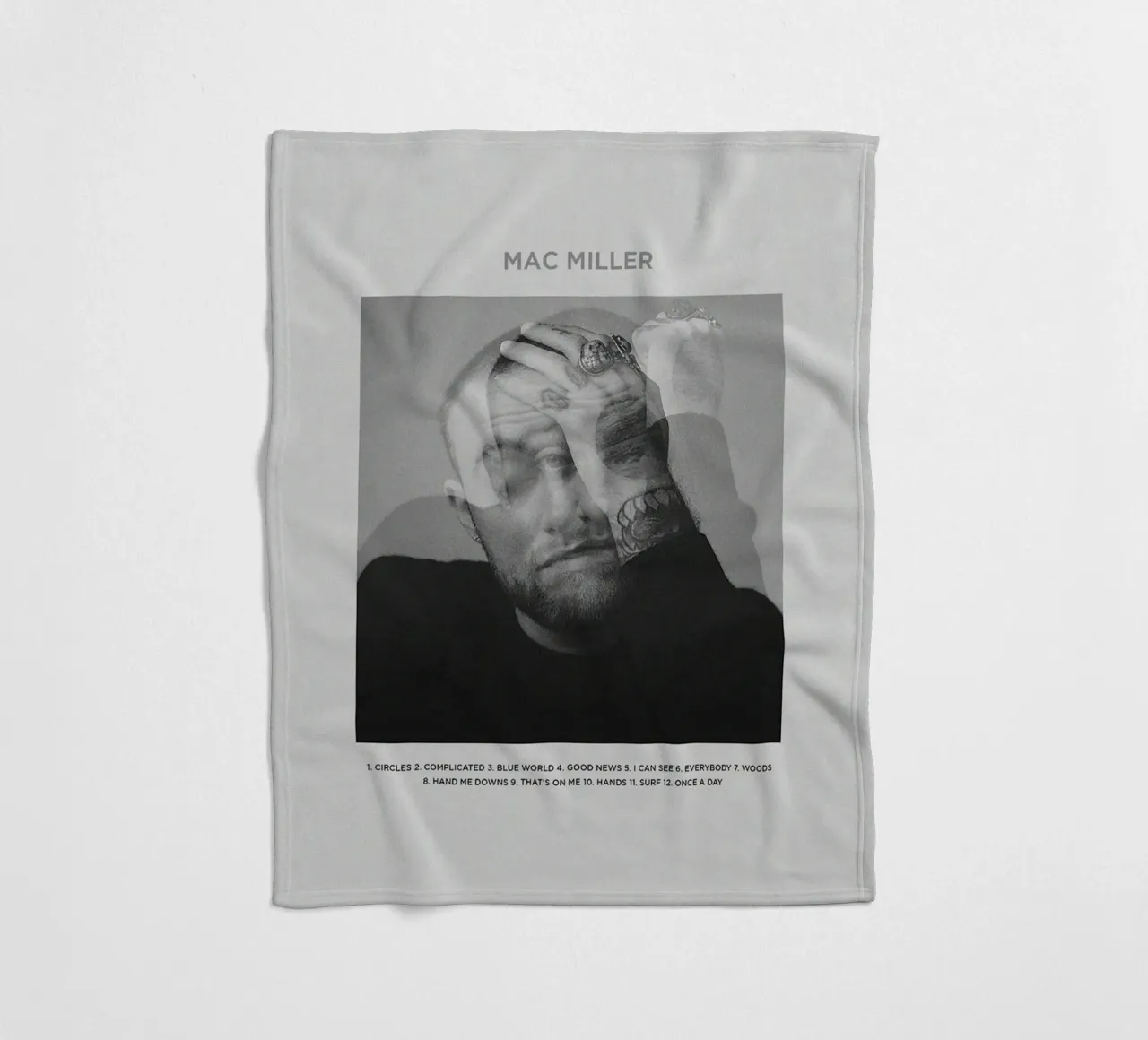 mac miller mai dimenticato coperta in pile da bkow