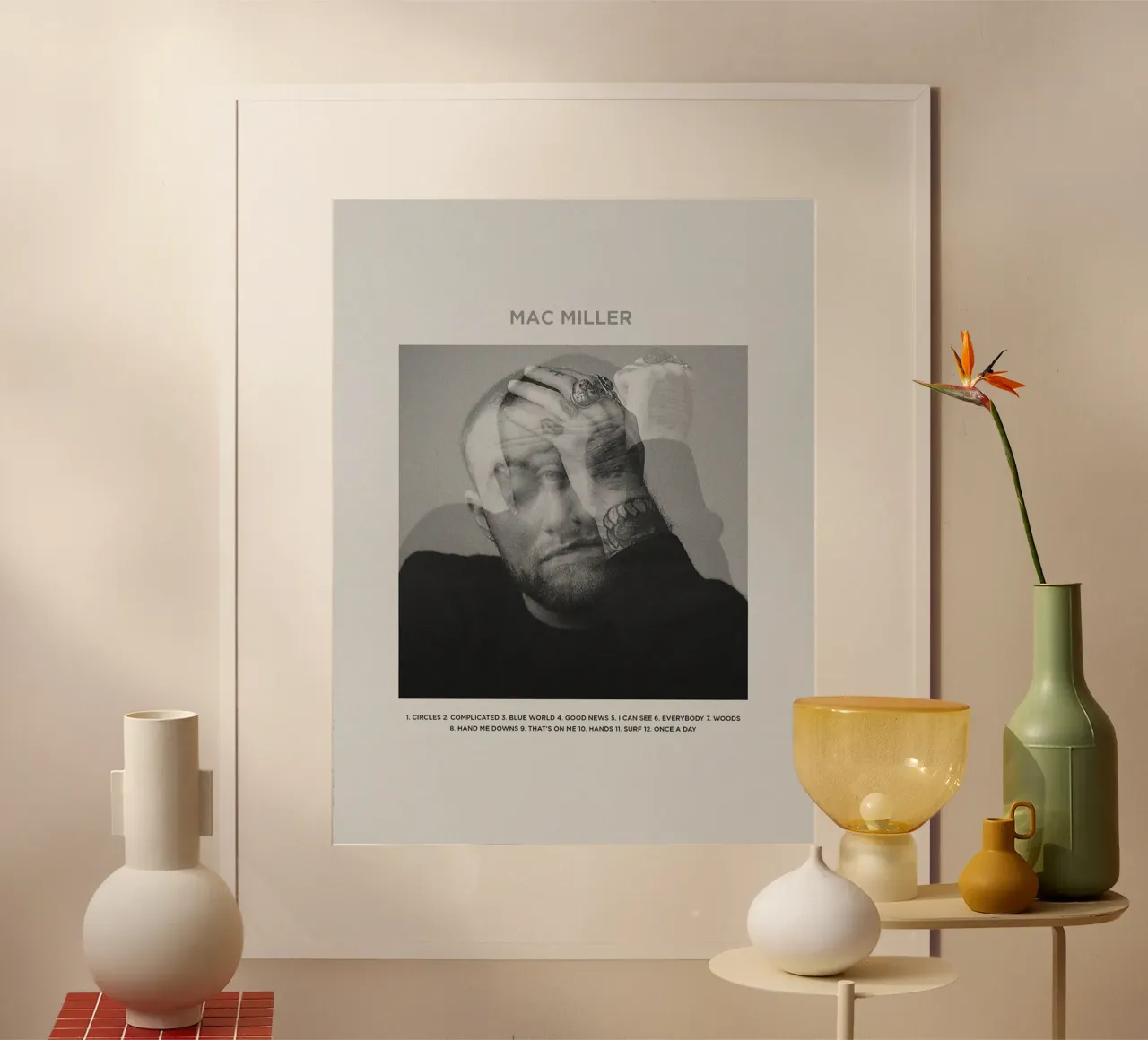 mac miller nooit vergeten poster van bkow