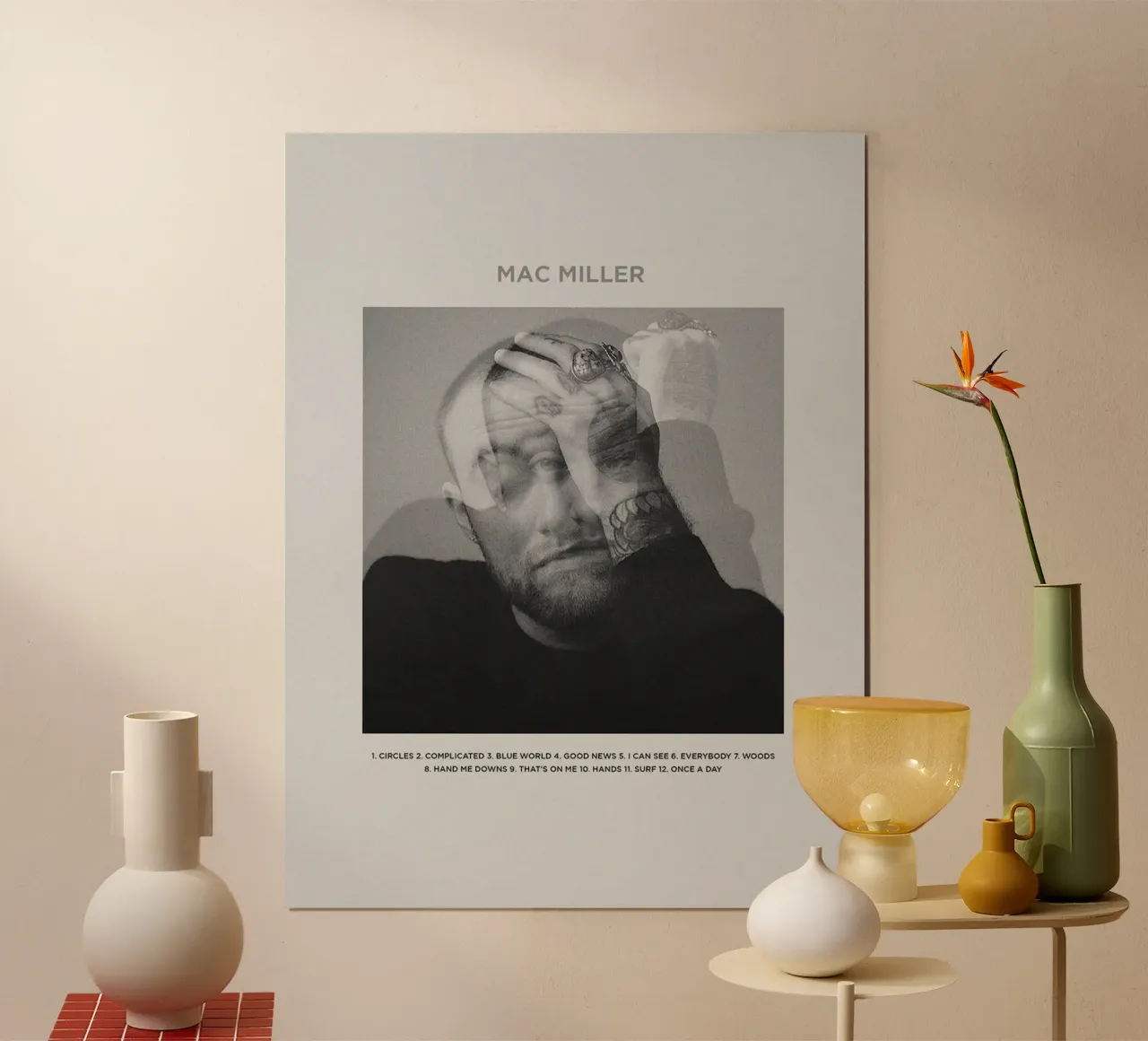 mac miller nooit vergeten poster van bkow