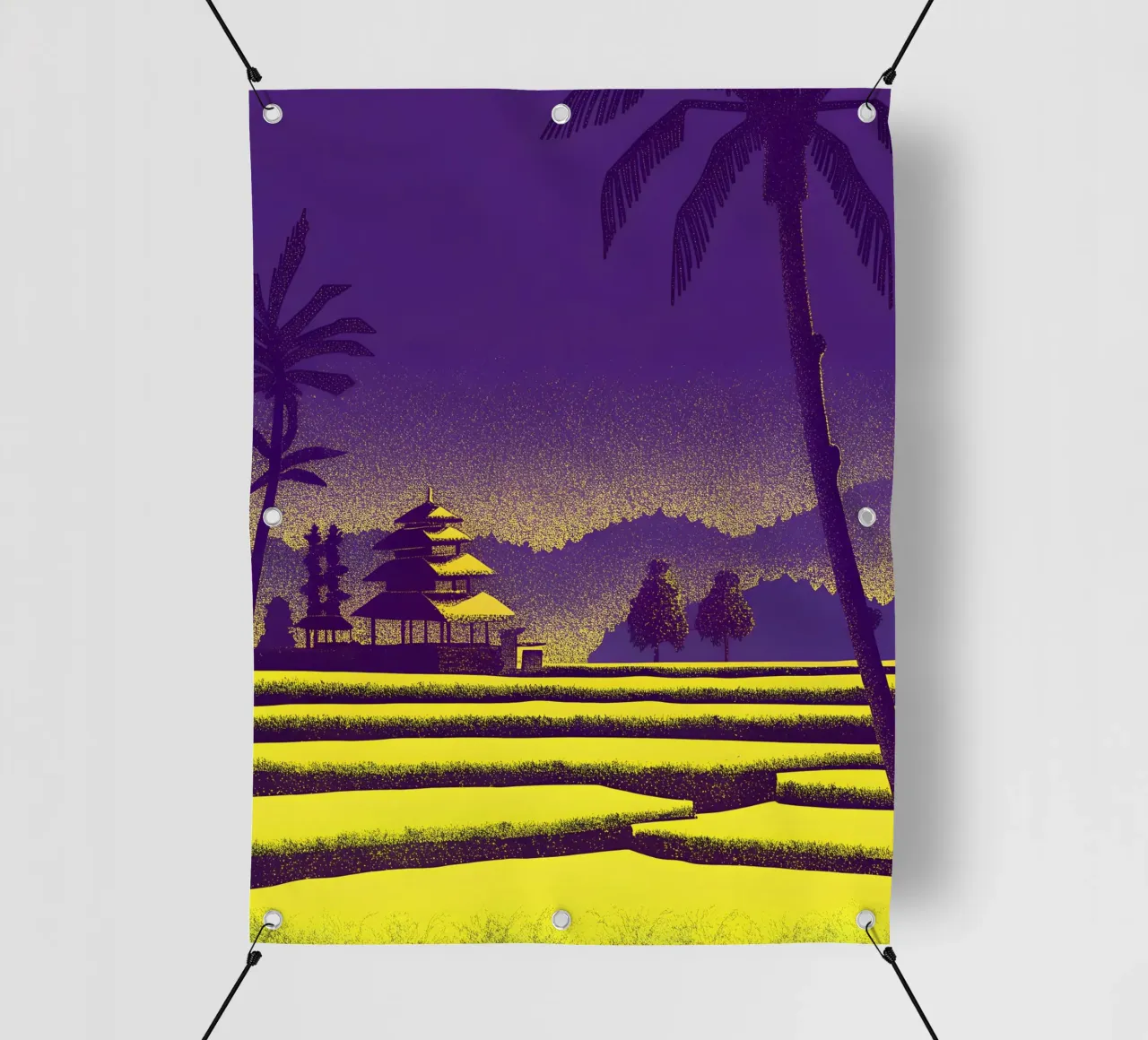 Vista sulla risaia telo in pvc da SOUL SHOP