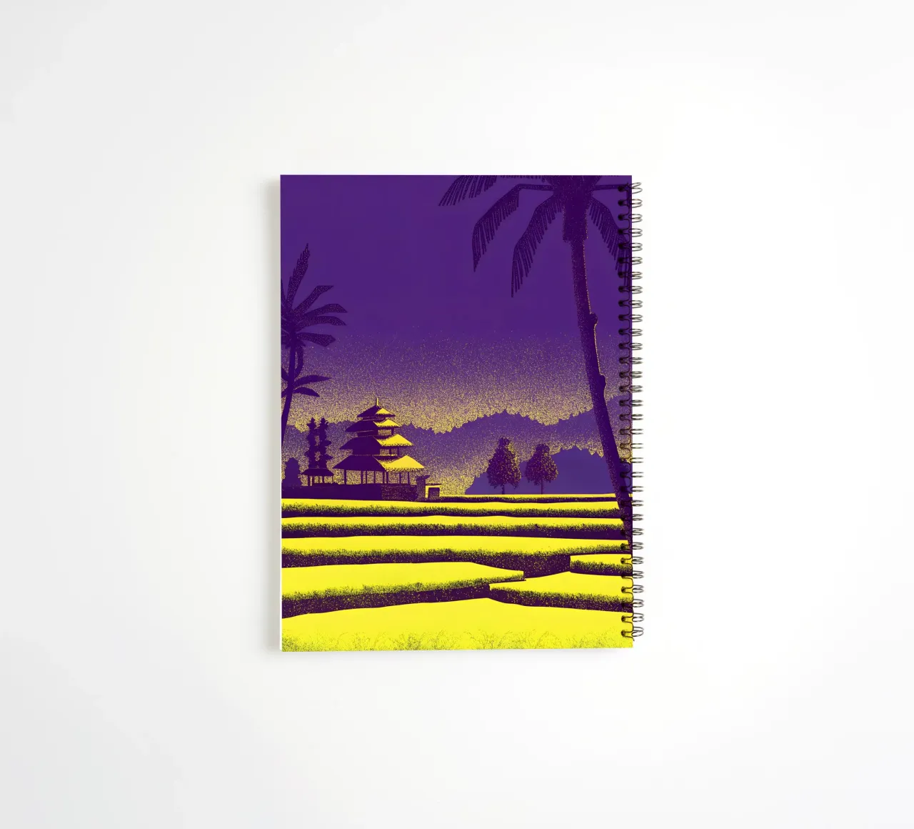 Rice Field View spiral notebook by SOUL SHOP