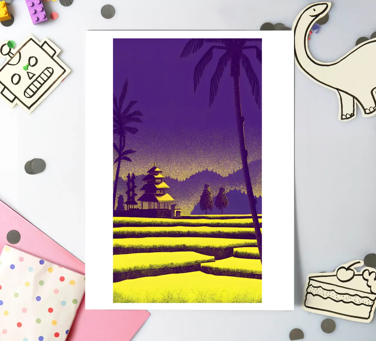 Rice Field View sticker sheet by SOUL SHOP