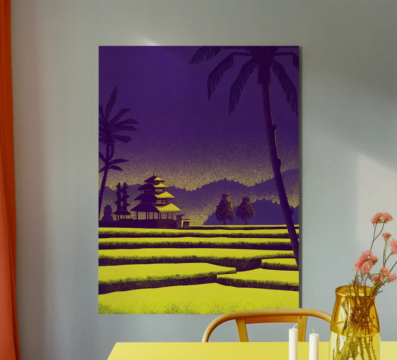 Vista sulla risaia alluminio dibond da SOUL SHOP
