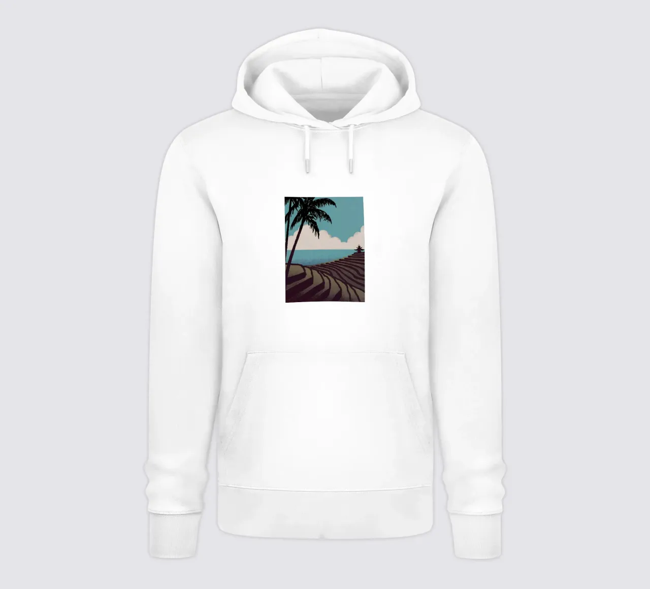 Vista sulla risaia felpa con cappuccio da SOUL SHOP
