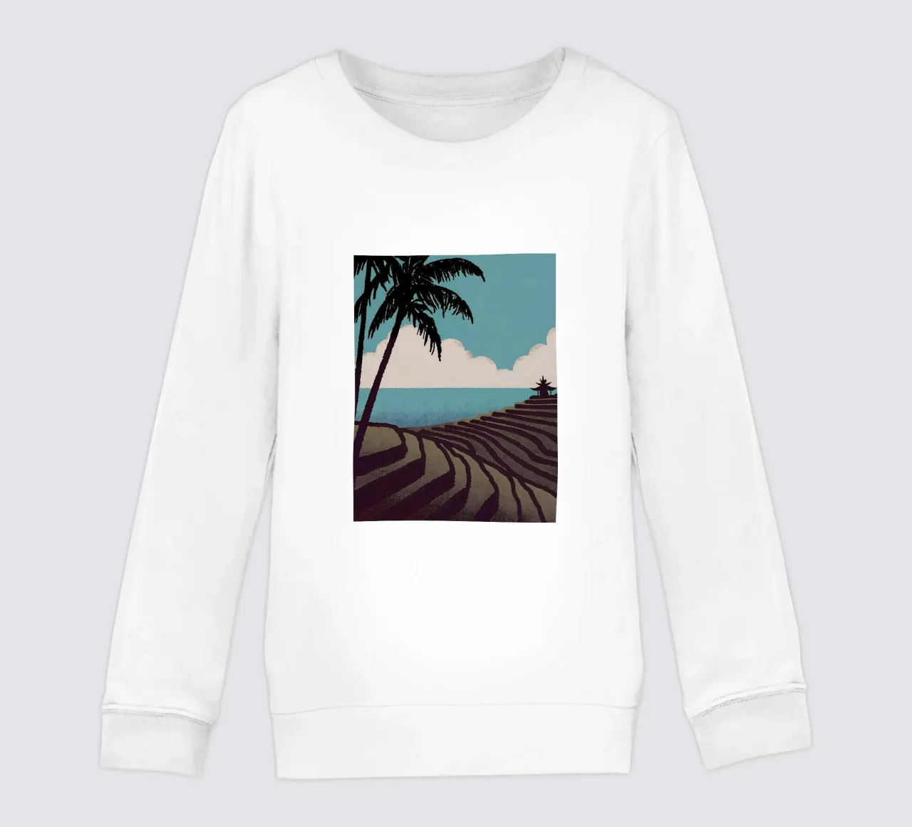 Rice Field View kids sweatshirt by SOUL SHOP
