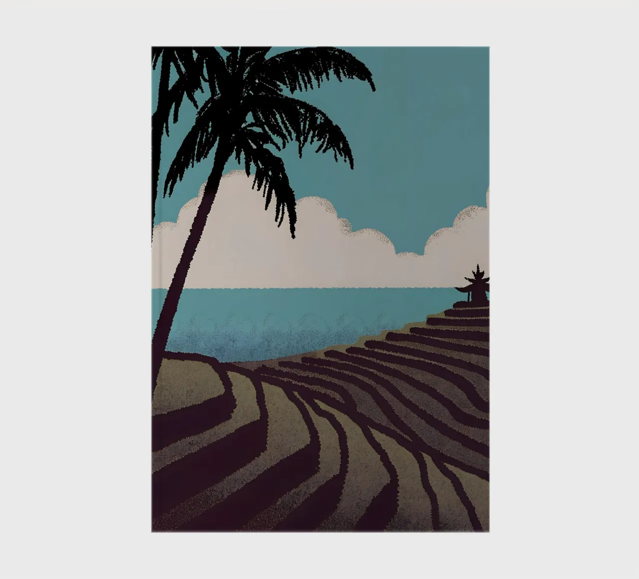 Vue de la rizière carnet de notes de SOUL SHOP