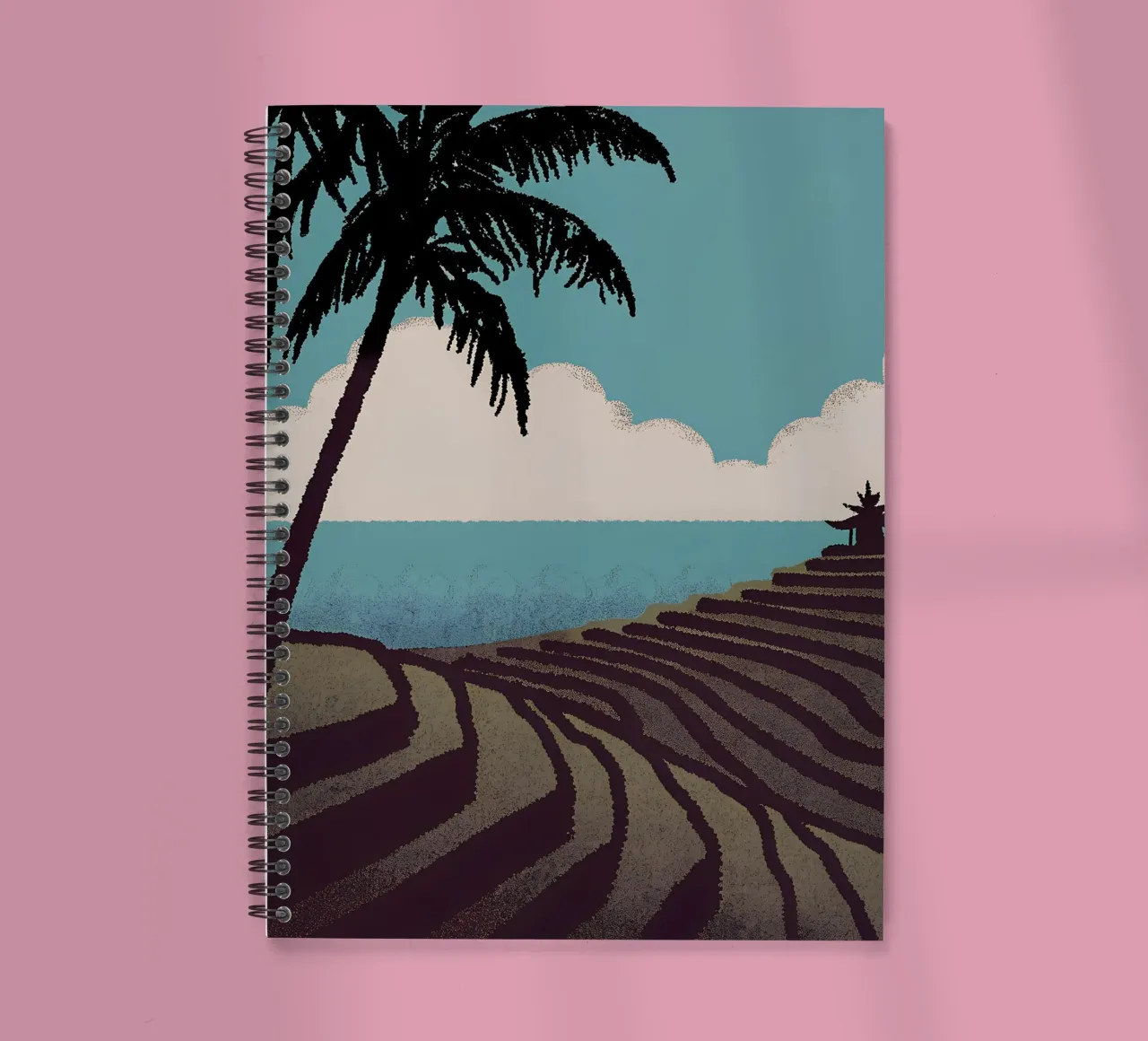 Rice Field View spiral notebook by SOUL SHOP