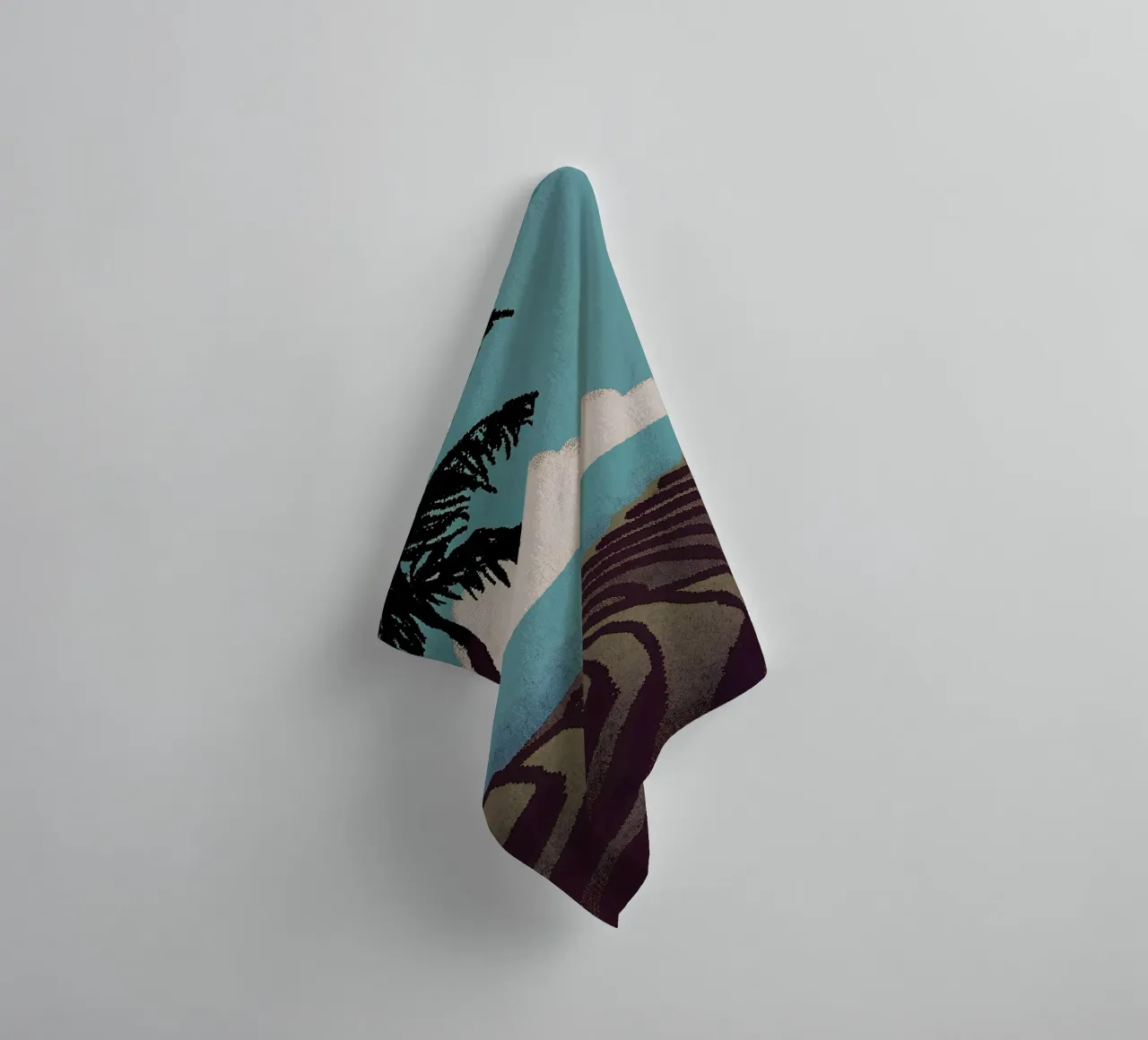 Vue de la rizière serviette de bain de SOUL SHOP