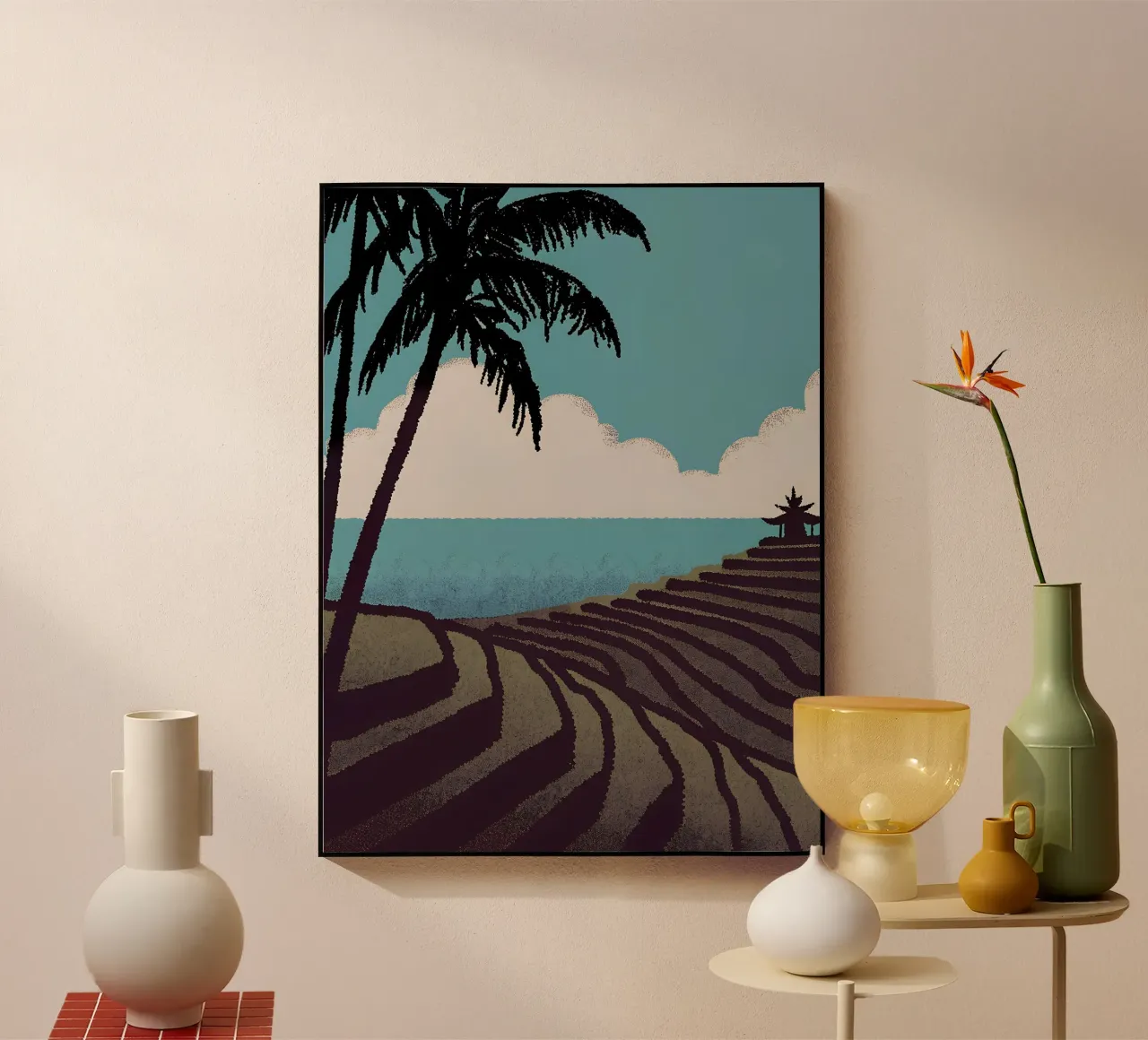 Vista sulla risaia plexiglass da SOUL SHOP