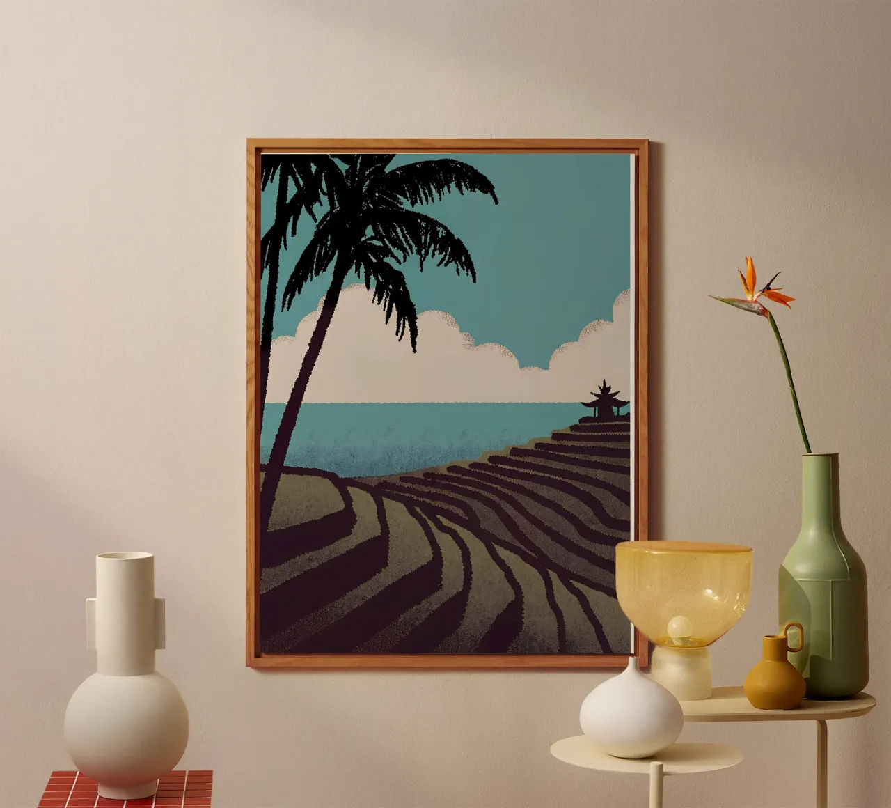 Vista sulla risaia alluminio dibond da SOUL SHOP