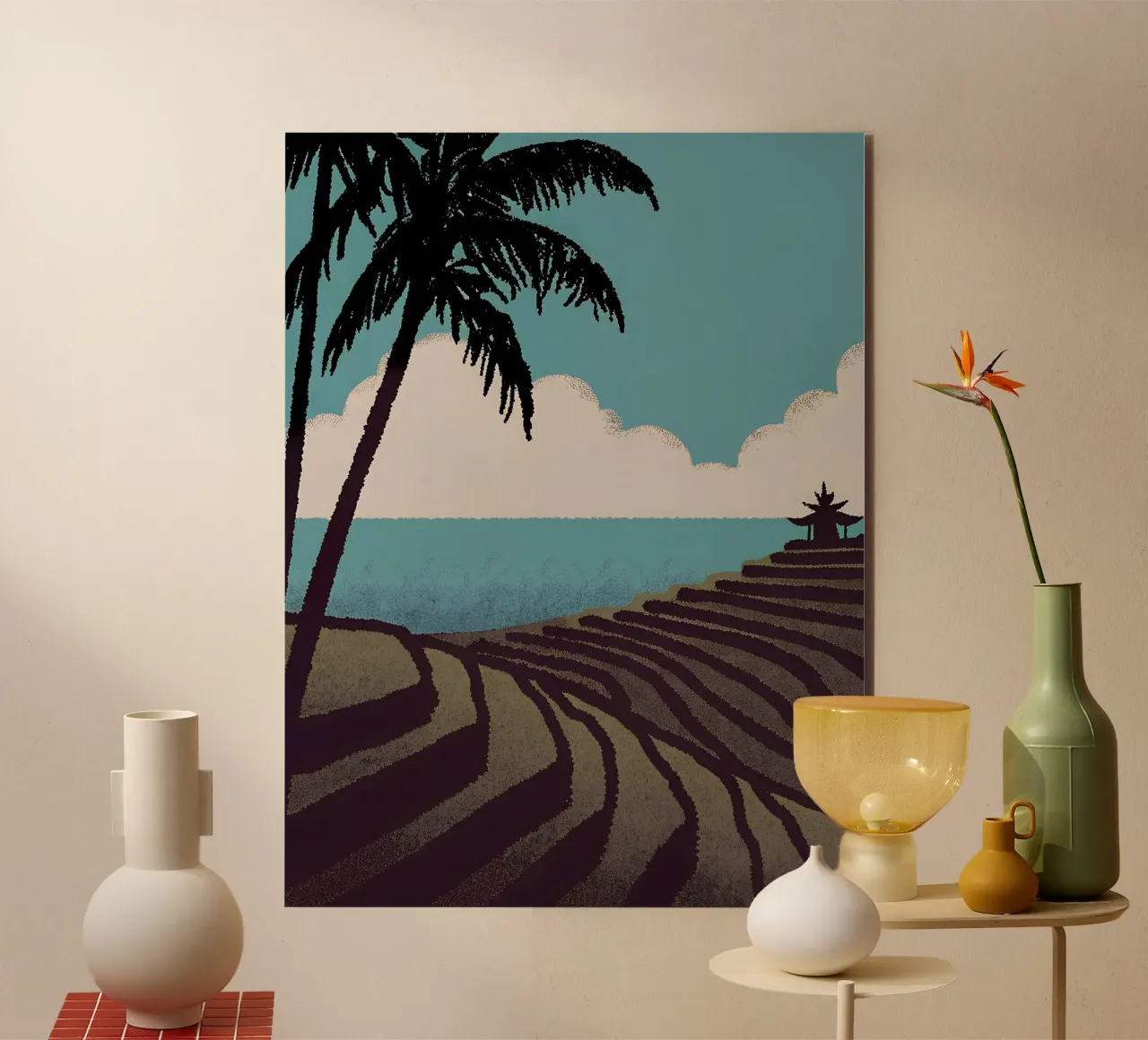 Vista sulla risaia alluminio dibond da SOUL SHOP