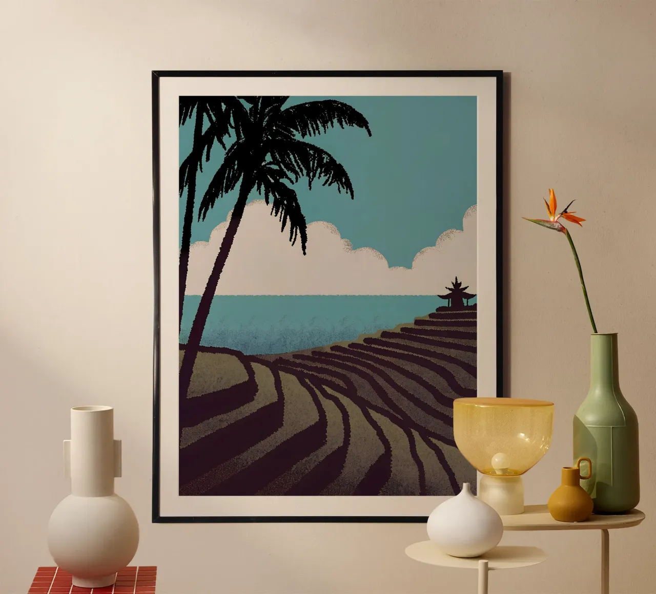 Vista sulla risaia poster da SOUL SHOP