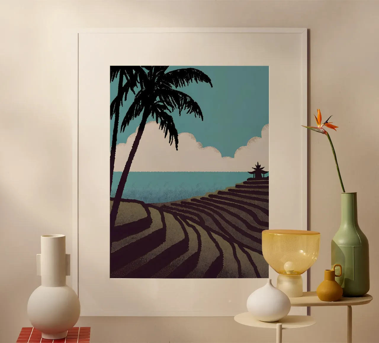 Vista sulla risaia poster da SOUL SHOP