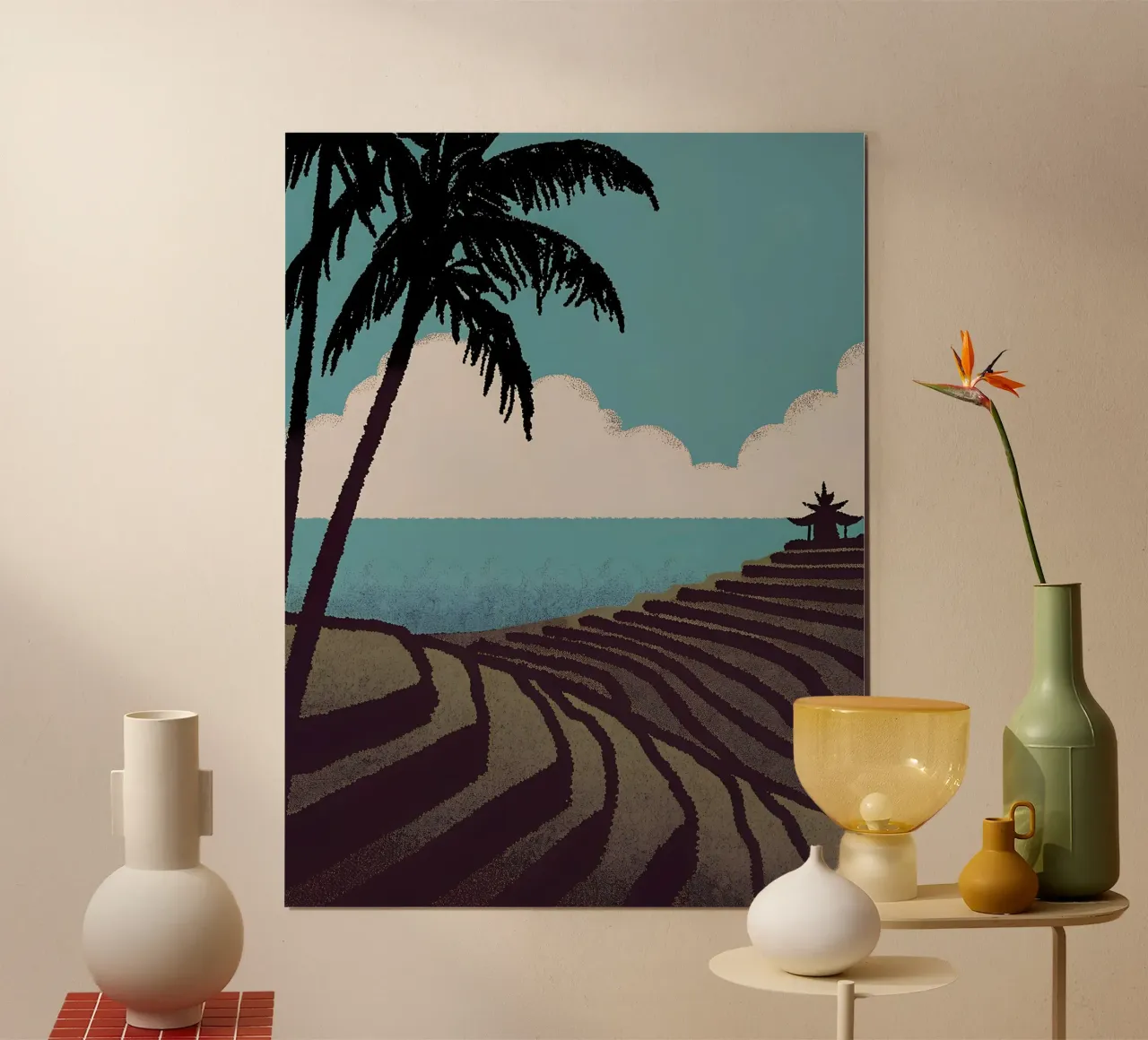 Vista sulla risaia poster da SOUL SHOP