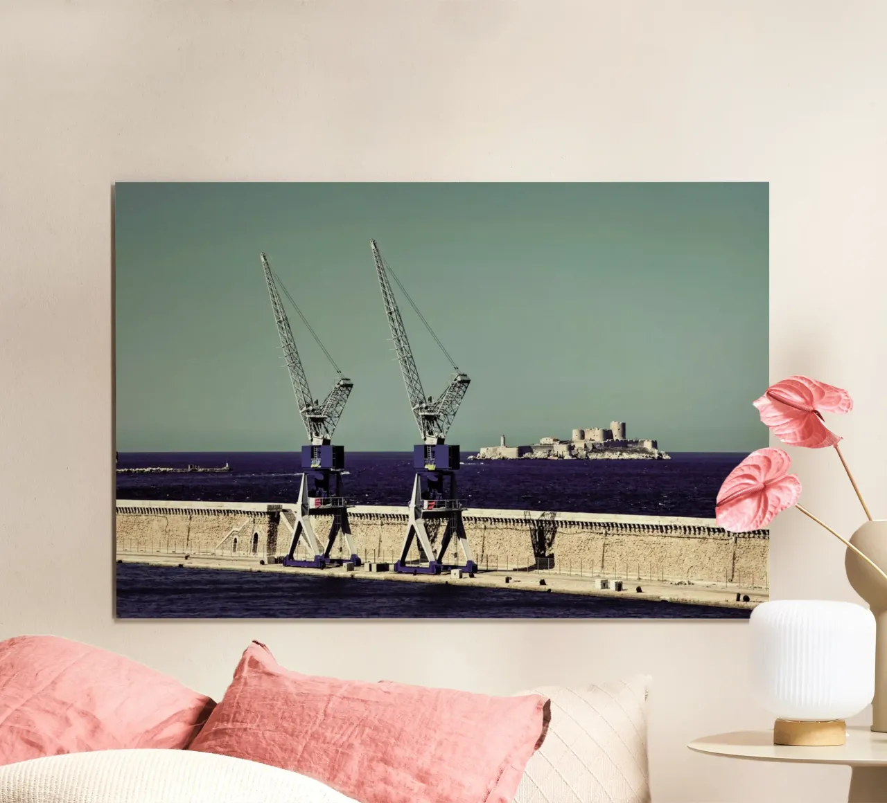 Chateau If poster con telaio in legno da Michael Belhadi