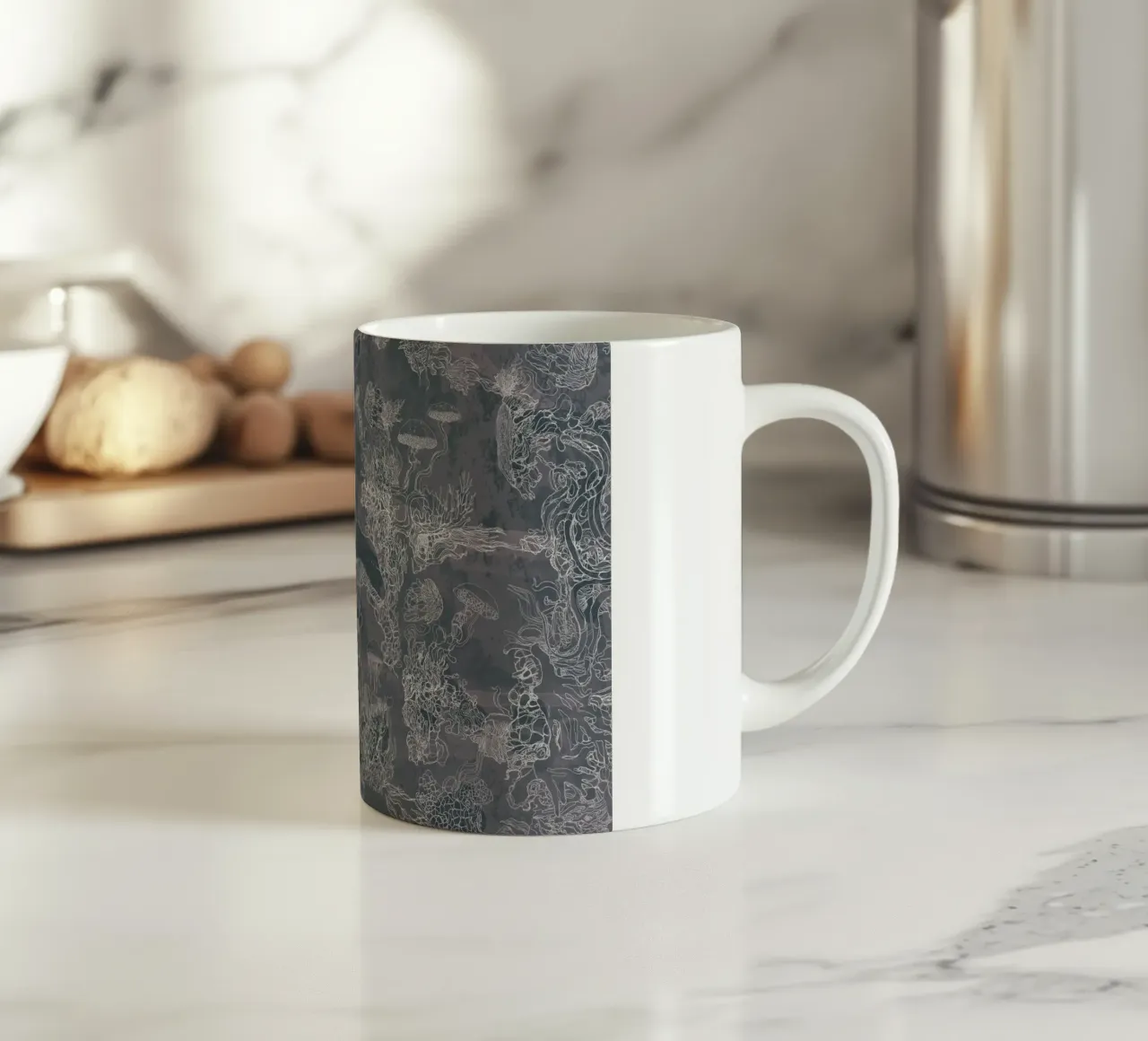 poltiglia grigia tazza in ceramica da Giulio Iurissevich
