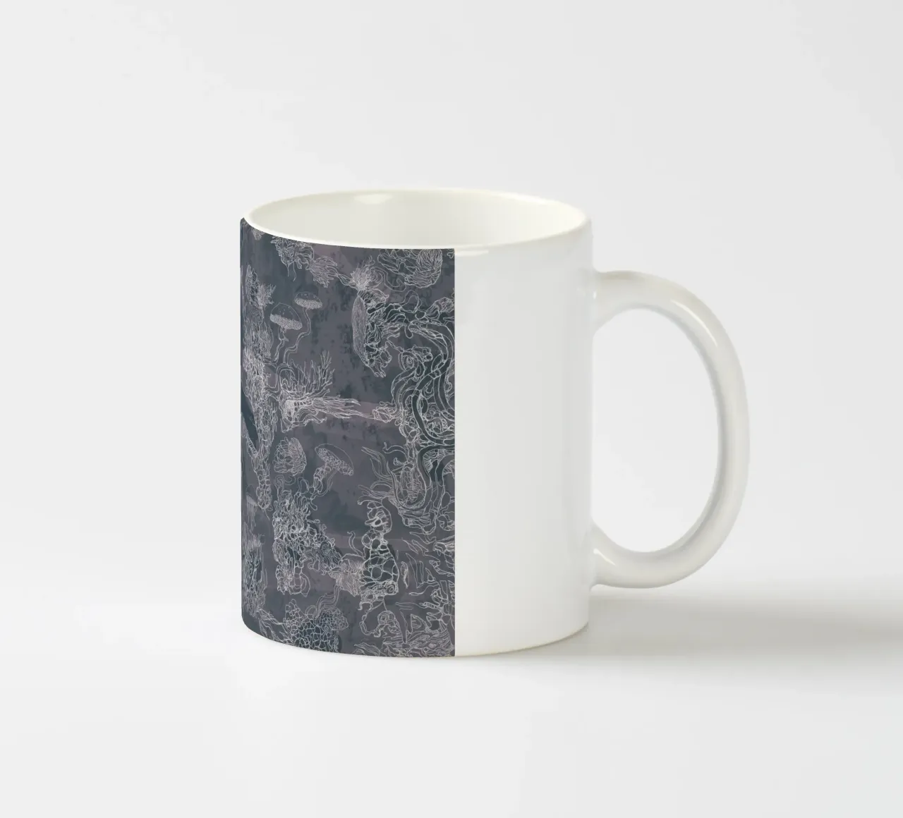 poltiglia grigia tazza in ceramica da Giulio Iurissevich