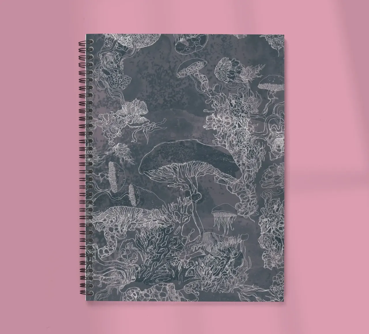 grey mush spiral notebook by Giulio Iurissevich