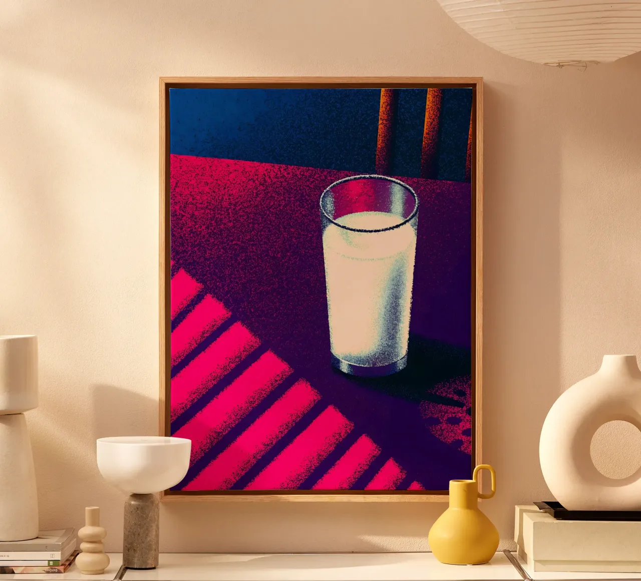 Tazza di latte tela con Cornice a cassetta da SOUL SHOP