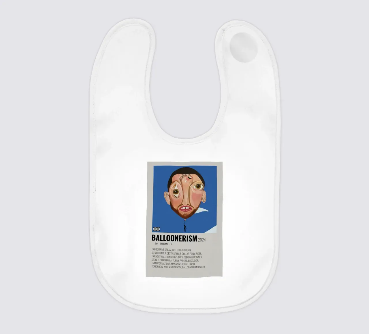 lyrical dreams and truths baby bib by bkow