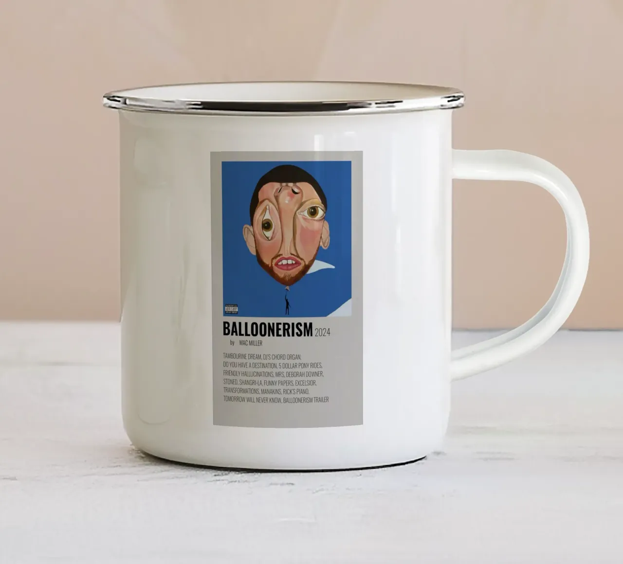 sogni e verità liriche tazza in smalto da bkow