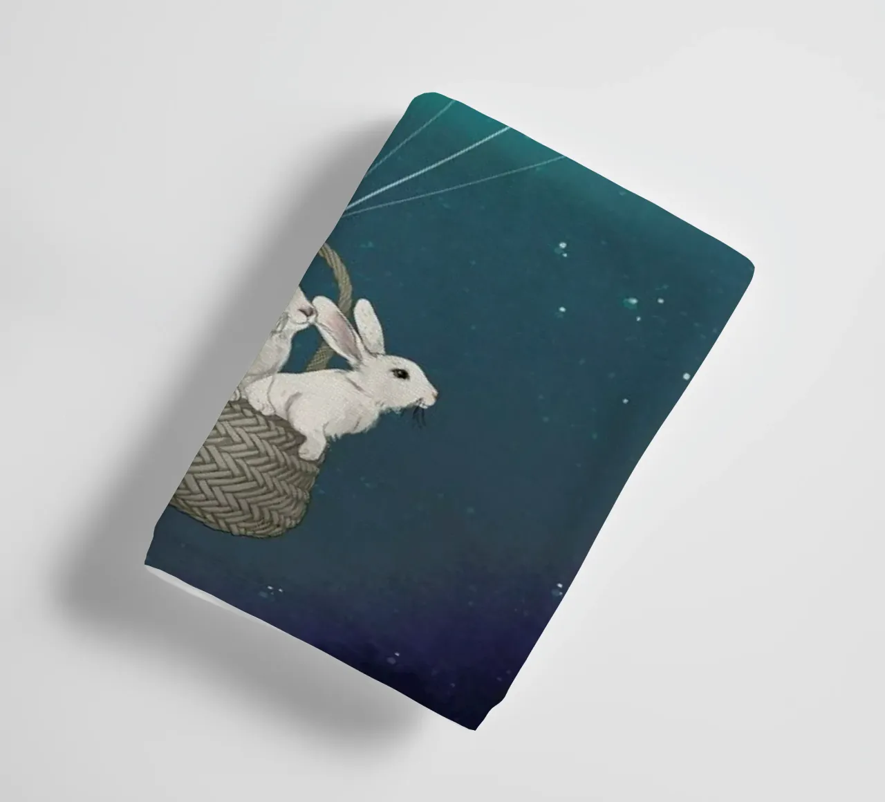 Moon Bunnies towel by Laura Graves