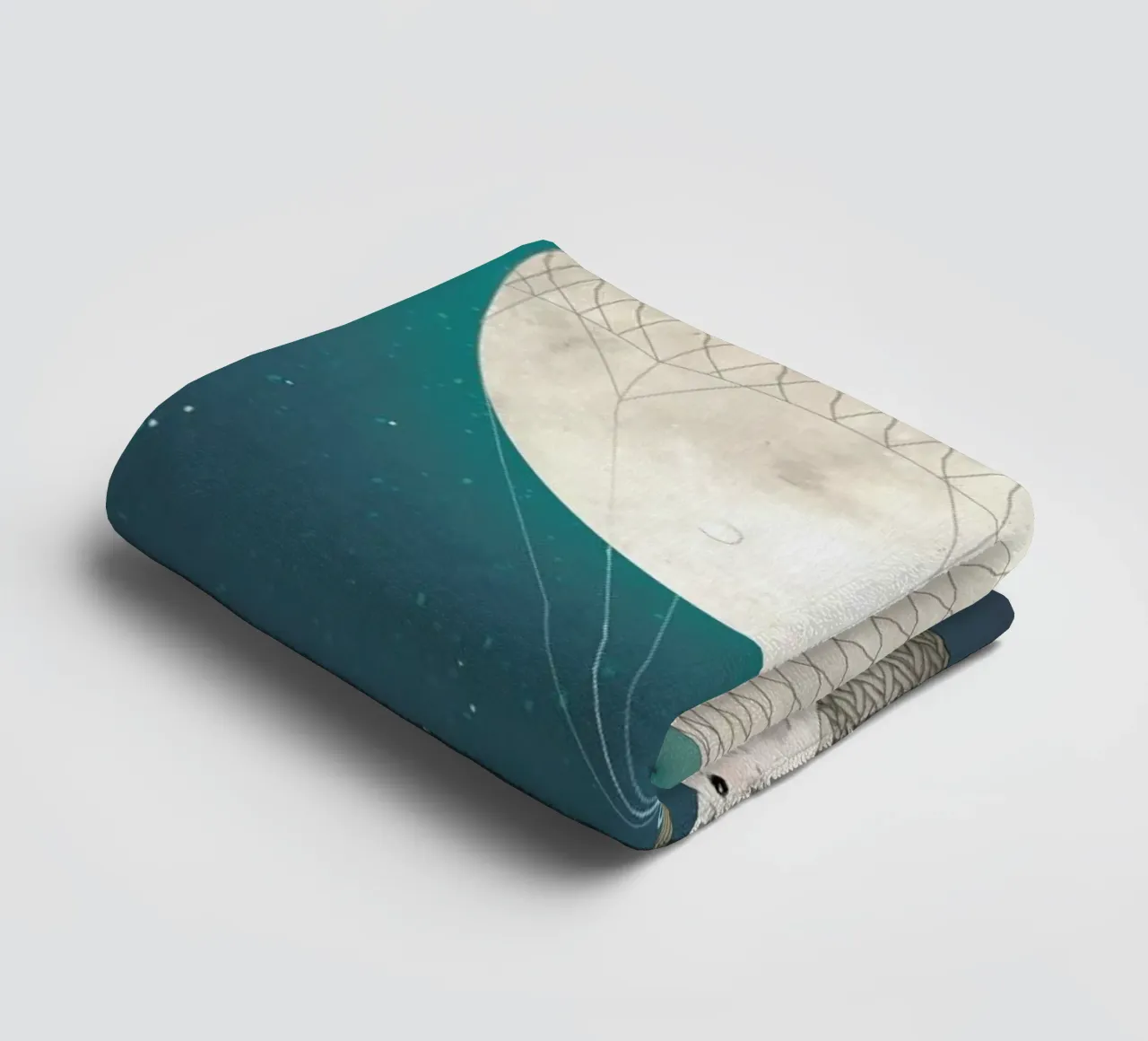 Moon Bunnies towel by Laura Graves