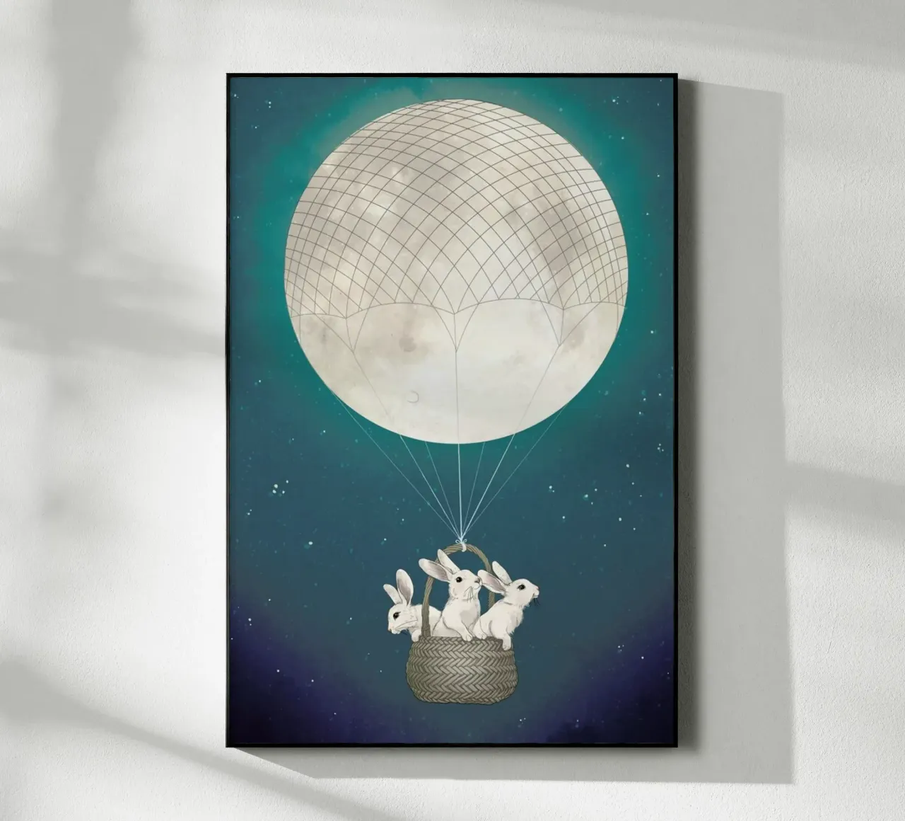 Moon Bunnies plexiglass da Laura Graves