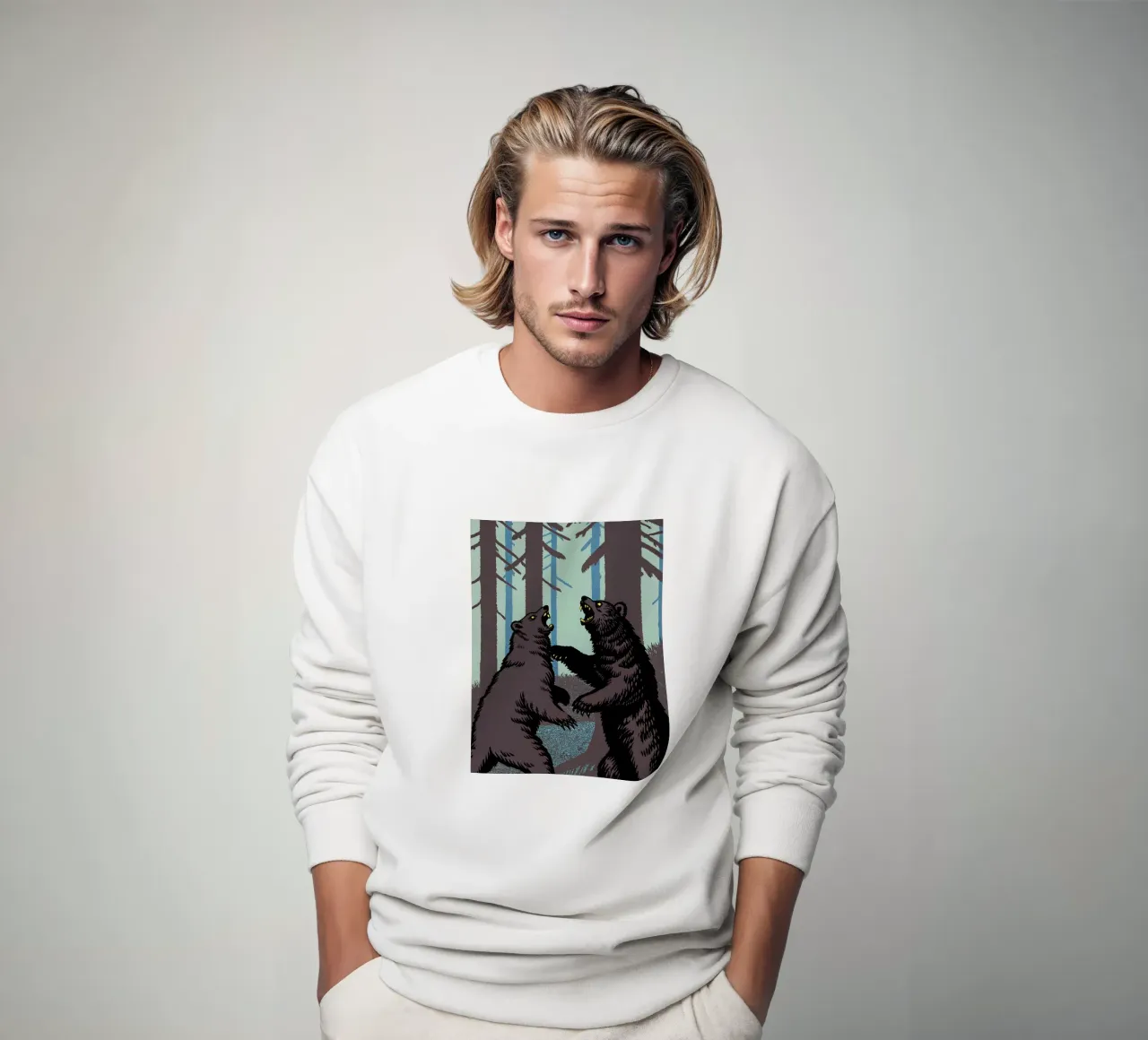 Lotta con gli orsi felpa da SOUL SHOP