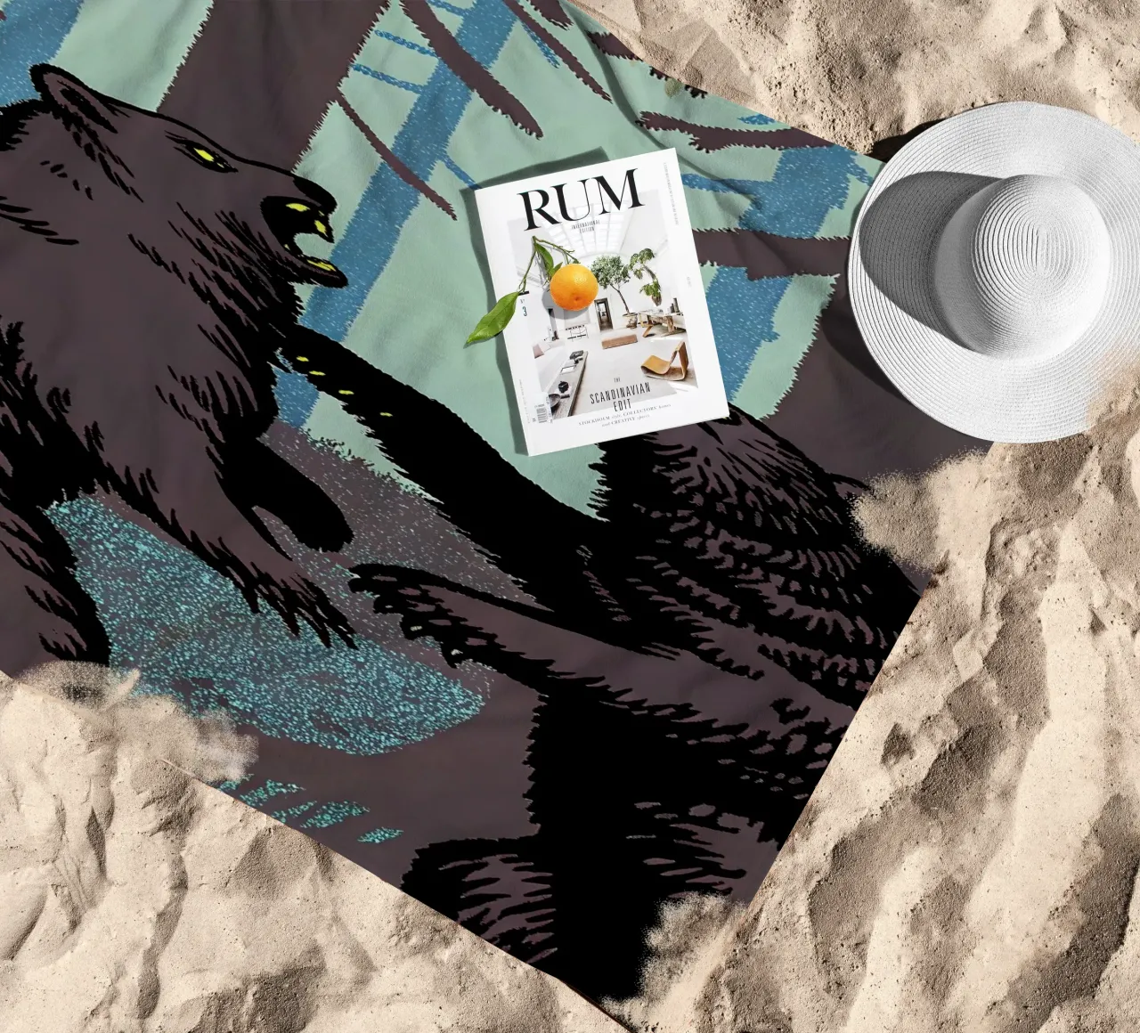 Lotta con gli orsi telo mare da SOUL SHOP