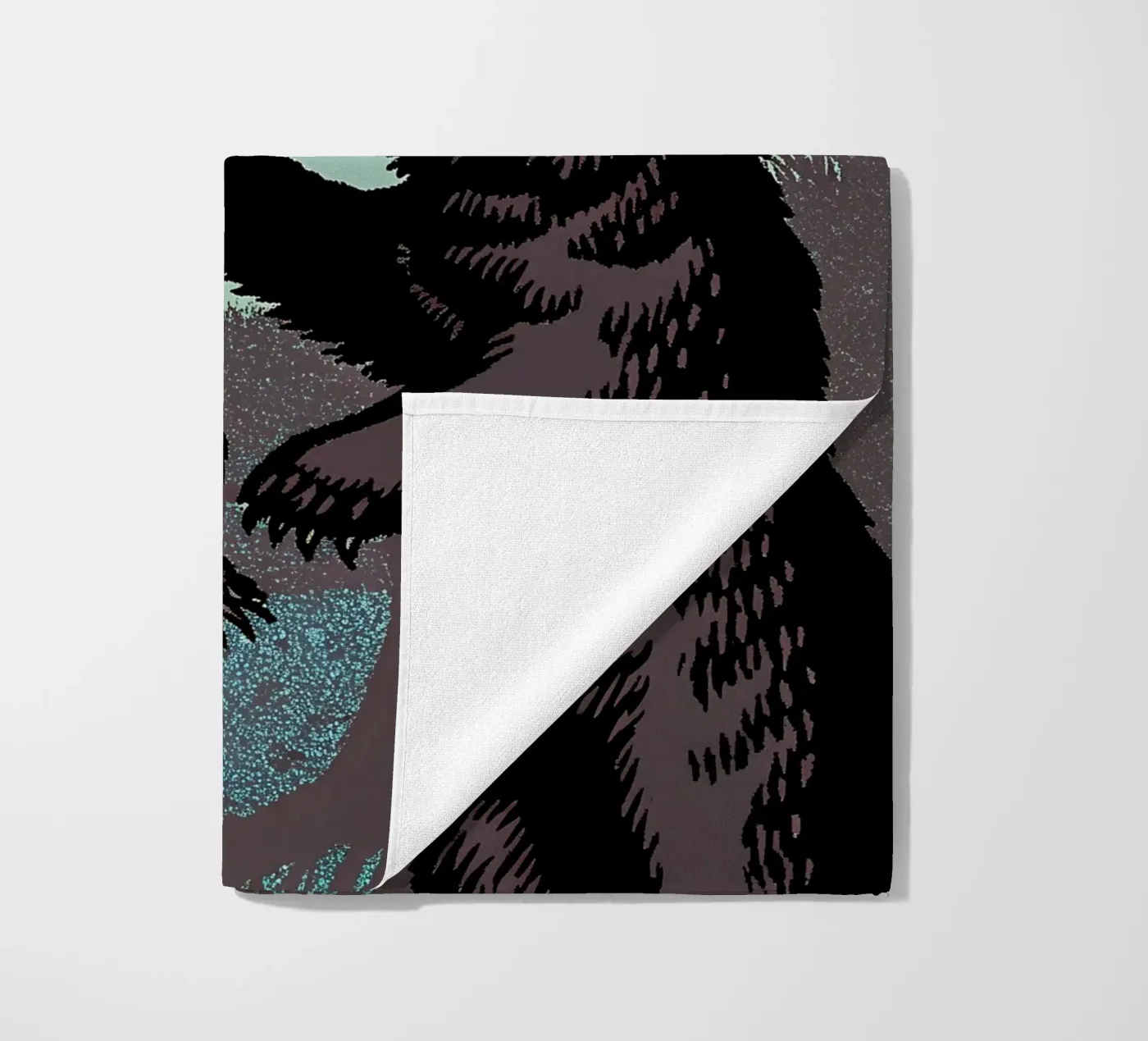 Bear Fighting beach towel by SOUL SHOP