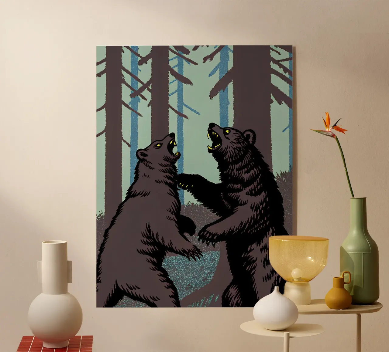 Bear Fighting plexiglass da SOUL SHOP