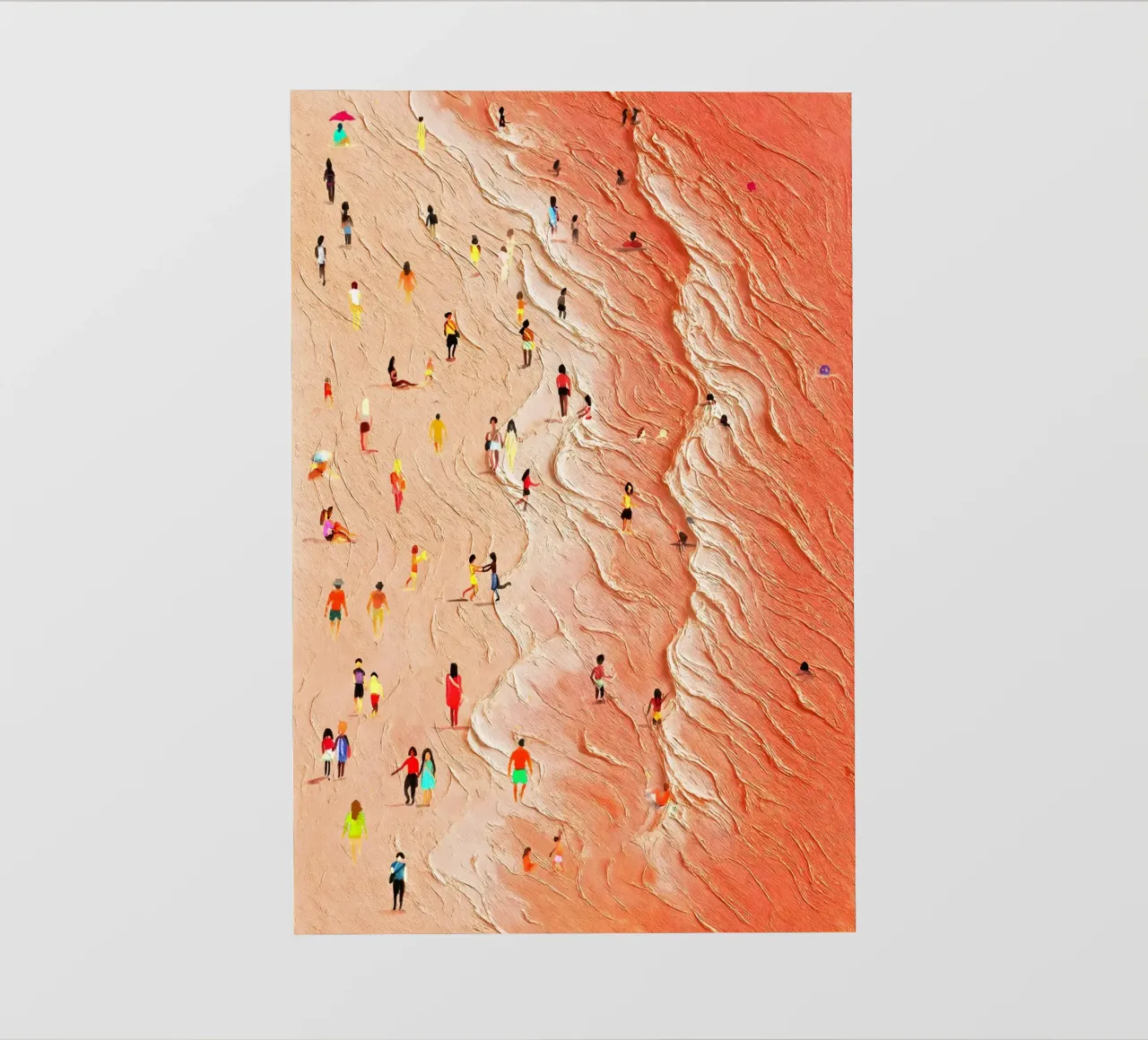 Waves and life 2: Impressionist beach landscape backlit film by Kunst und Kontrast