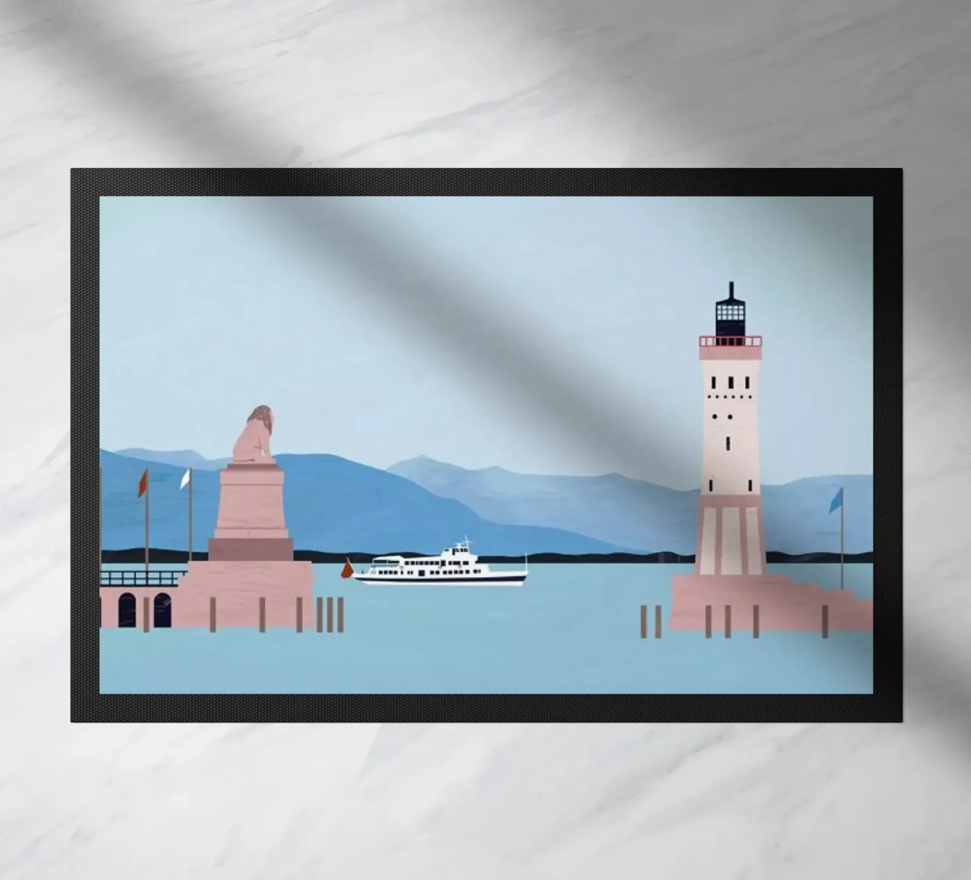 Bodensee Fußmatte von Katinka Reinke