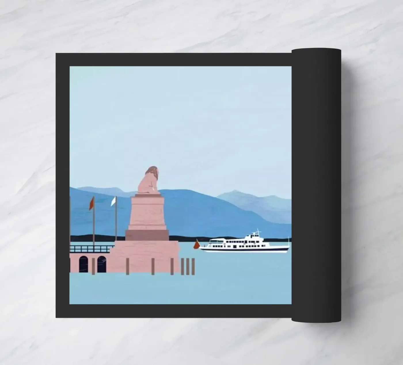 Bodensee Fußmatte von Katinka Reinke