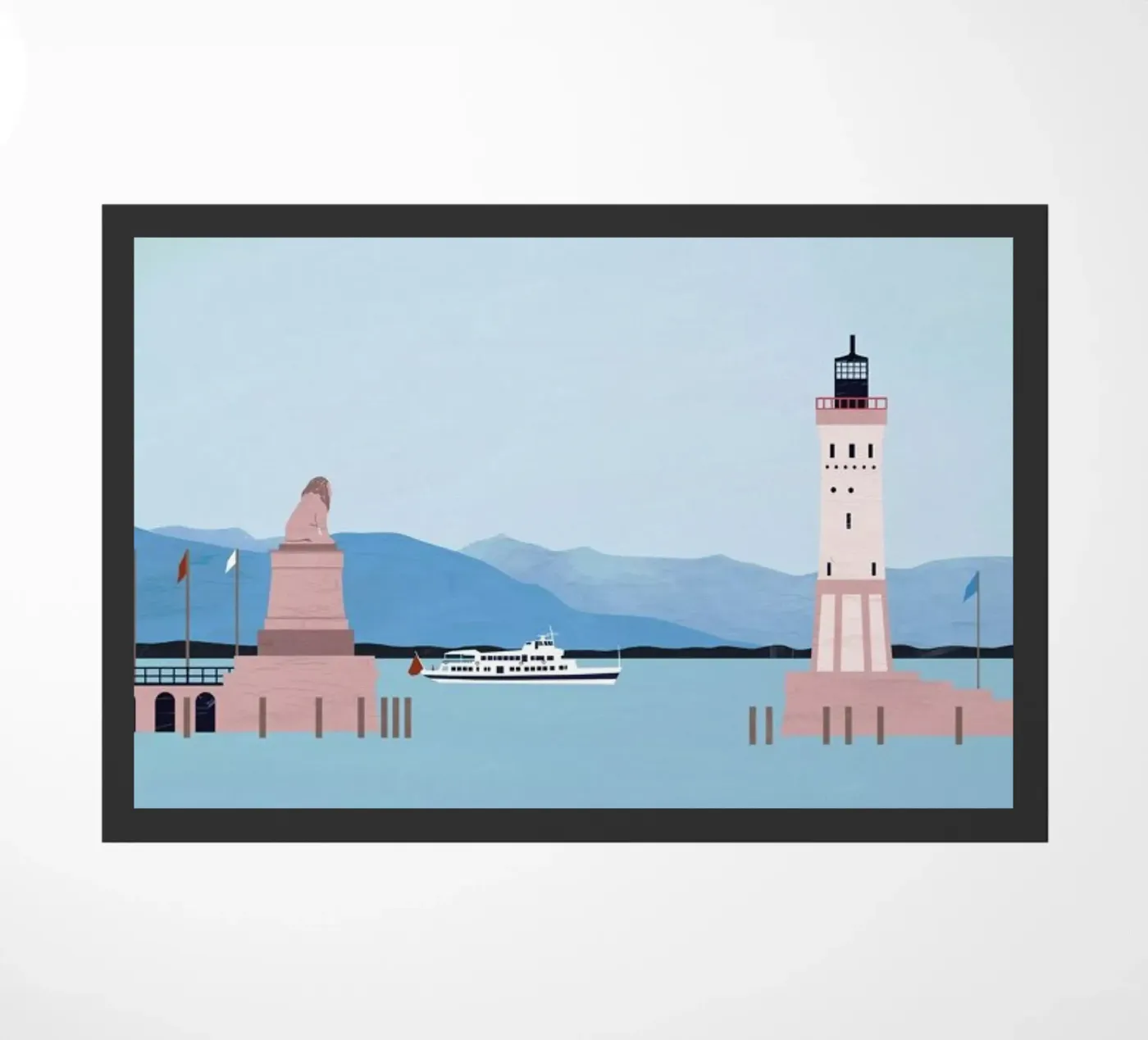 Bodensee Fußmatte von Katinka Reinke