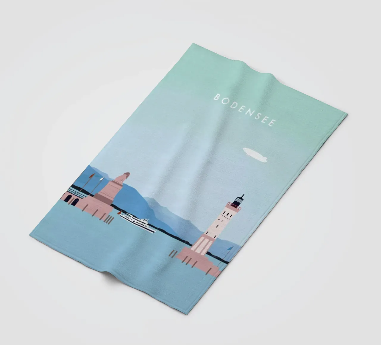 Bodensee Fleecedecke von Katinka Reinke