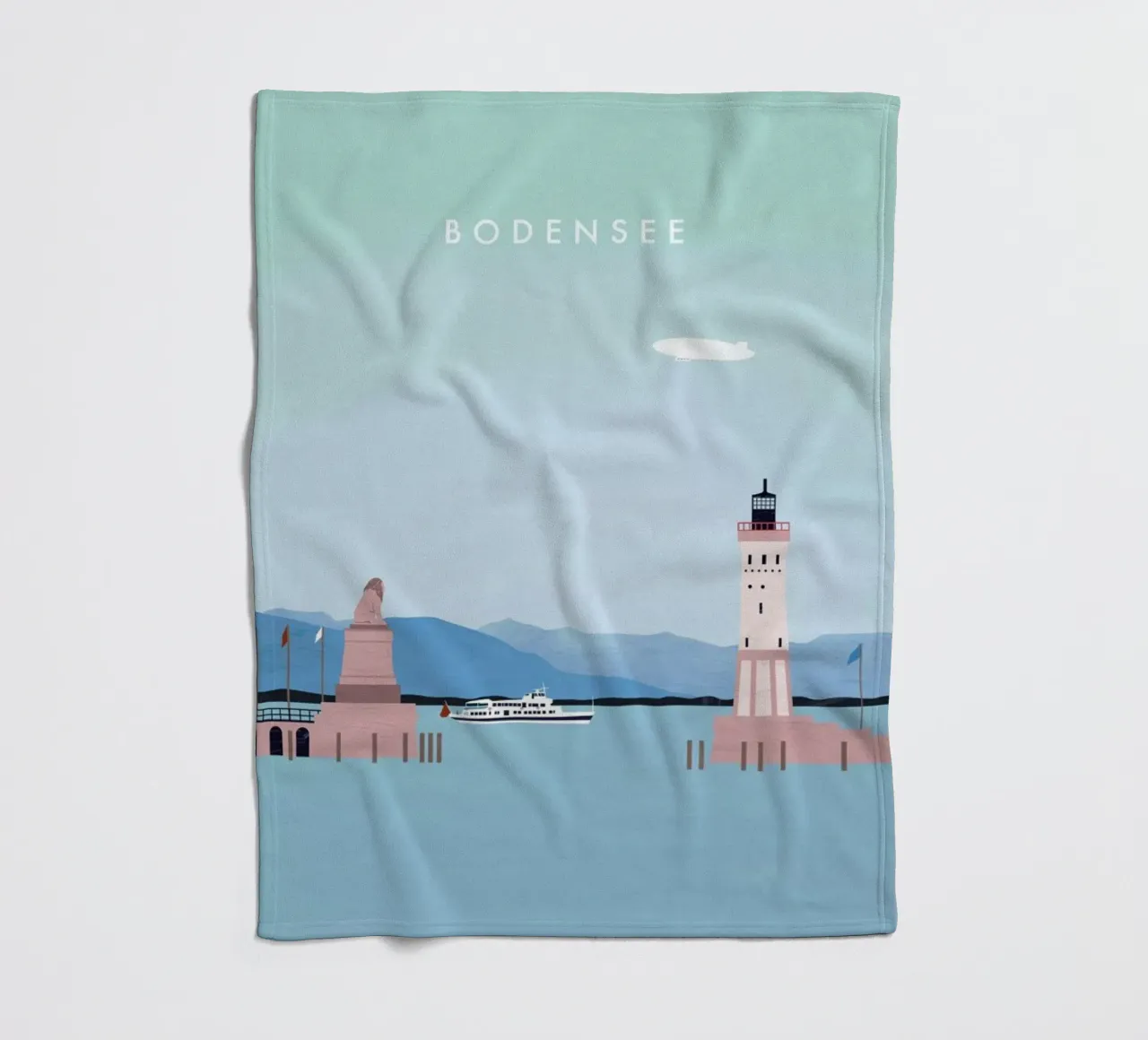 Bodensee Fleecedecke von Katinka Reinke