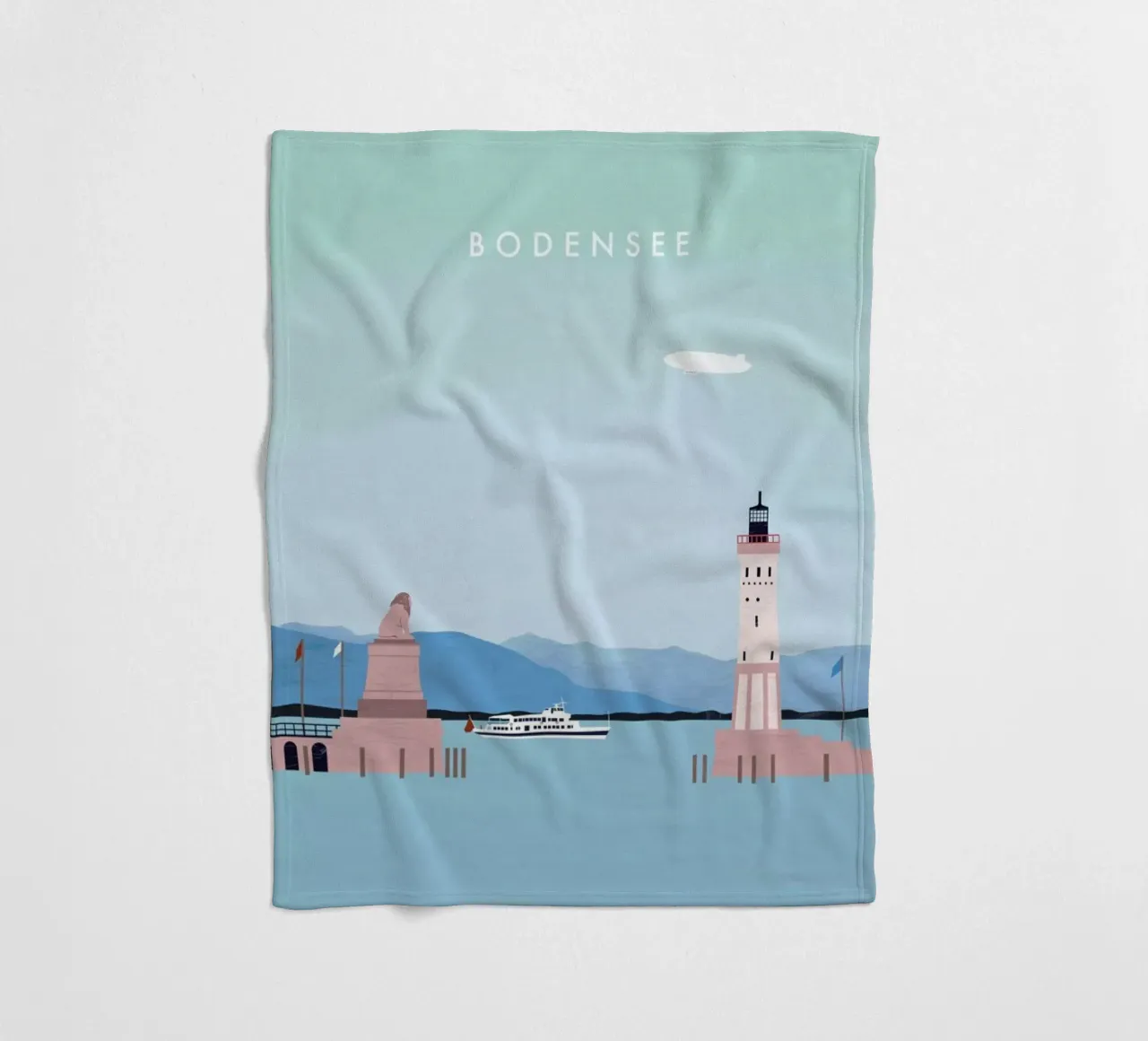 Bodensee Fleecedecke von Katinka Reinke